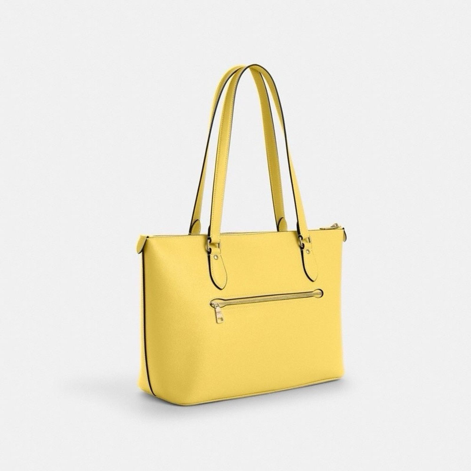Coach NWT Coach Leather Gallery Tote Bag Leather Yellow cv402 Size ONE SIZE - 6 Thumbnail