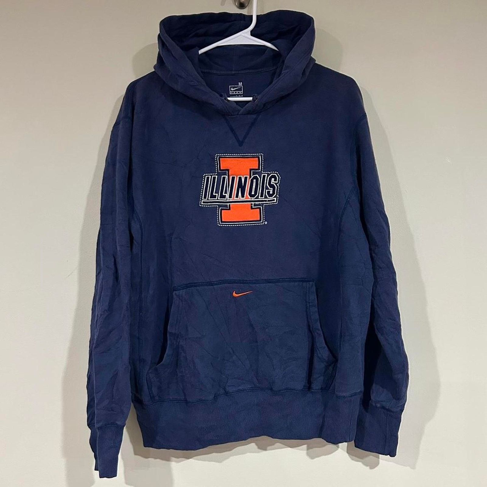 Nike Nike Illinois Fighting Illini Center Swoosh Hoodie Size US M / EU 48-50 / 2 - 1 Thumbnail