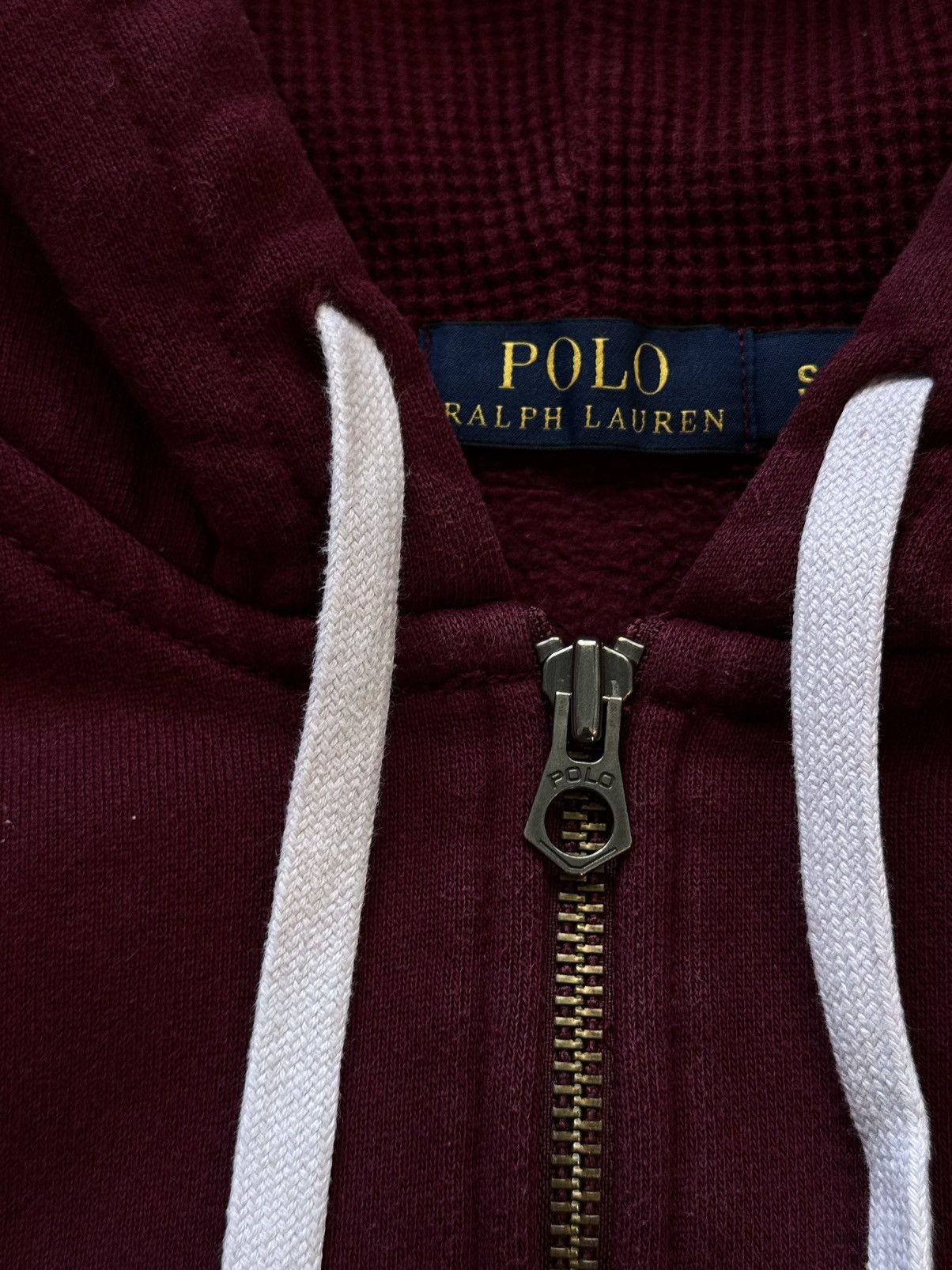 Designer × Polo Ralph Lauren Polo Ralph Lauren burgundy full zip heavy cotton hoodie Y2K Size US S / EU 44-46 / 1 - 5 Thumbnail