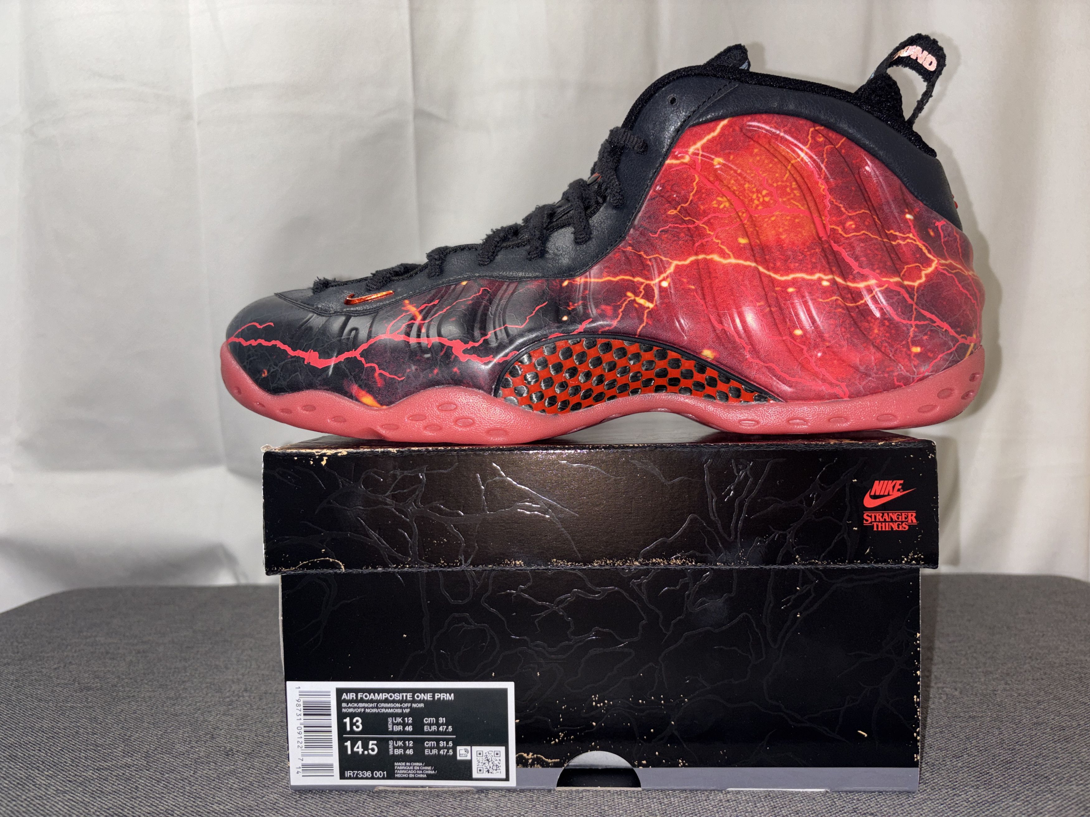 Nike Nike Air Foamposite One PRM Stranger Things 13 IR7336-001 Size US 13 / EU 46 - 6 Thumbnail