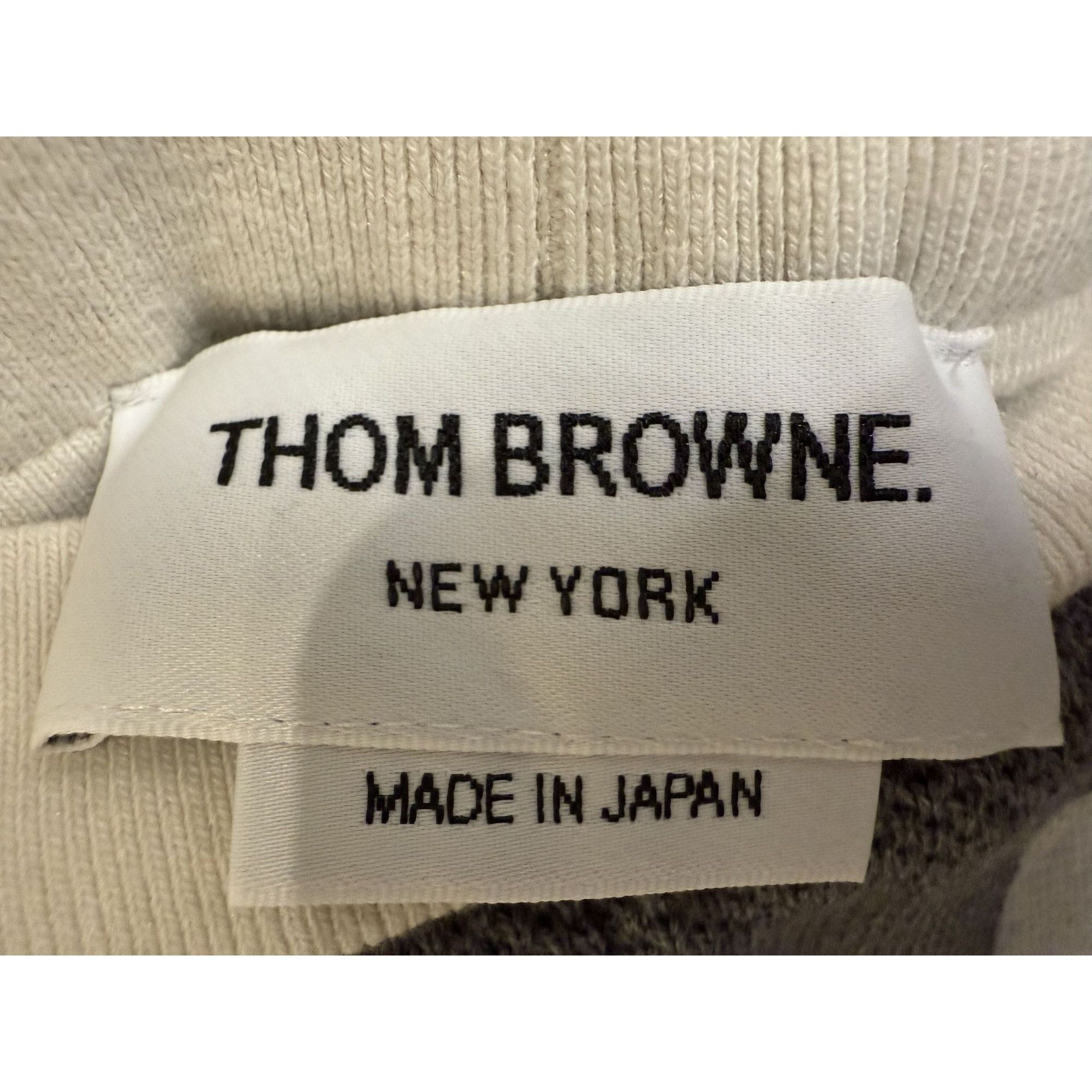 Thom Browne Thom Browne Womens Pleated Mini Skirt Two-Tone Gray 100% Cot Size 36" / US 14 / IT 50 - 3 Thumbnail
