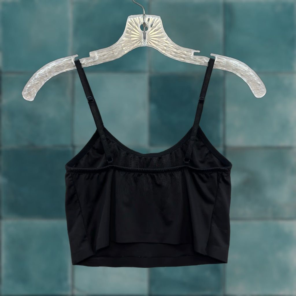 Vintage Glowny Camisole Tank Top XS Black Slinky Stretch Basic Women's Tank XS S Small Black Camisole Size XS / US 0-2 / IT 36-38 - 1 Thumbnail