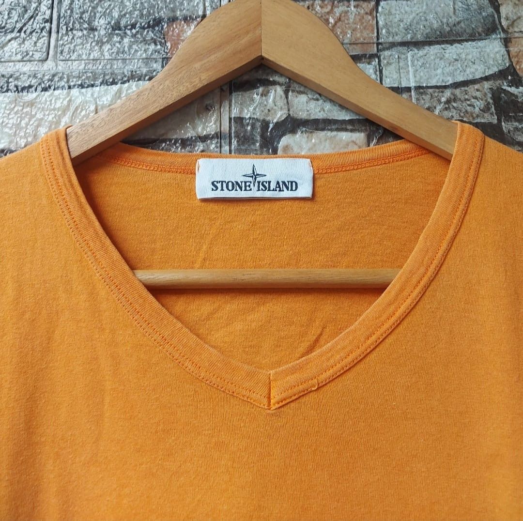 Stone Island STONE ISLAND Vneck Tshirt Size US M / EU 48-50 / 2 - 4 Thumbnail