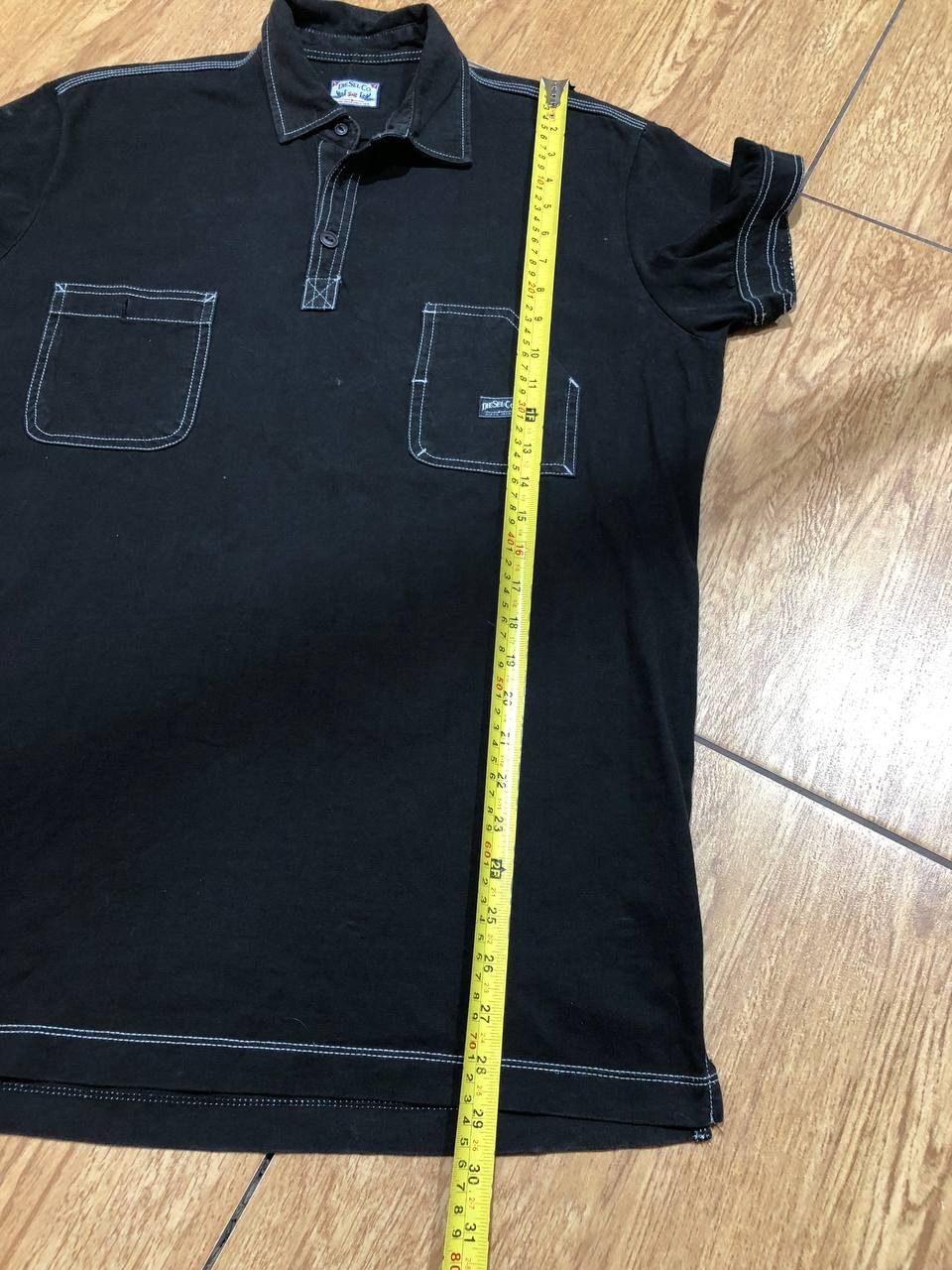 Diesel Vintage 90s Diesel Y2K Black Polo Streetwear Size US XL / EU 56 / 4 - 14 Thumbnail