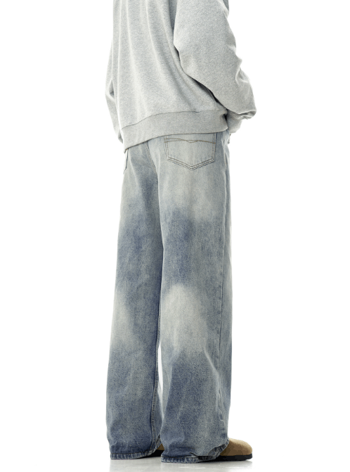 Japanese Brand × Jean American retro washed wide-leg simple loose men's jeans Size US 32 / EU 48 - 5 Thumbnail