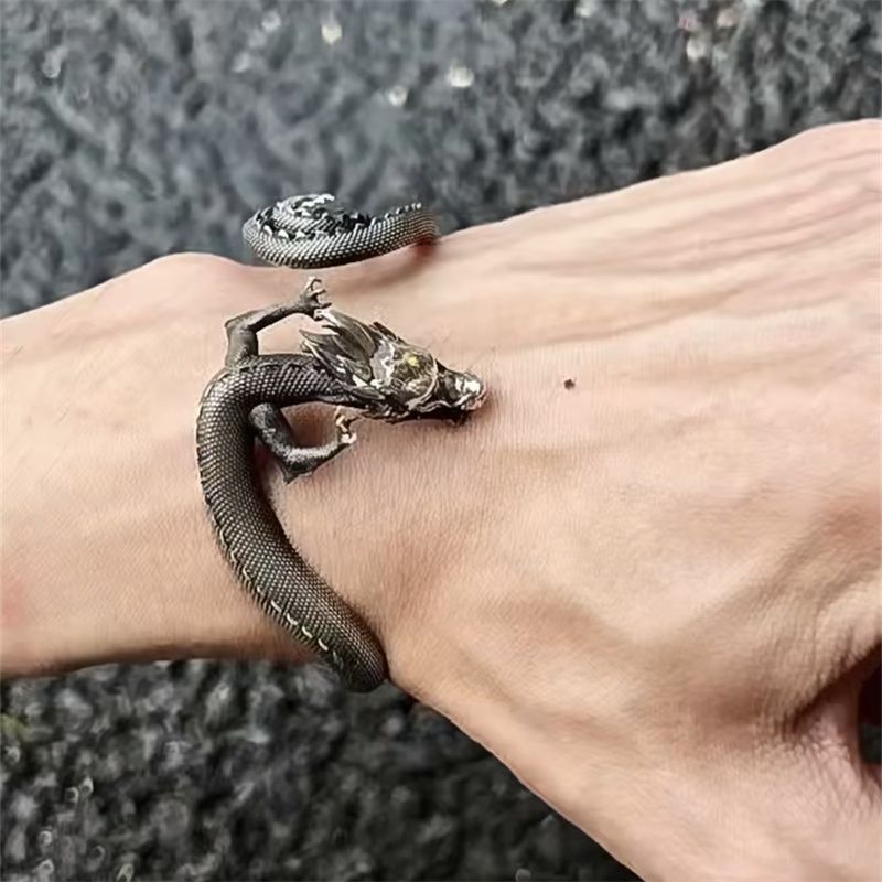 Jewelry Domineering Dragon Shape Cuff Bracelet Size ONE SIZE - 1 Thumbnail