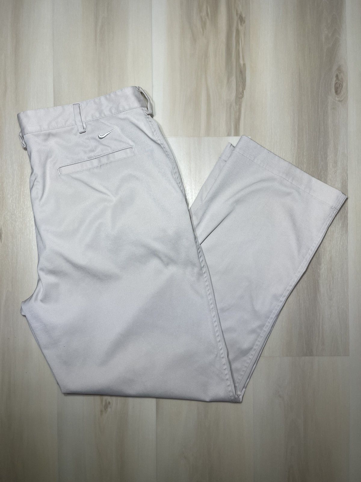 Nike Nike Golf Men's FitDry Pants 36x32 Khaki Beige Flat Front Size US 36 / EU 52 - 1 Thumbnail