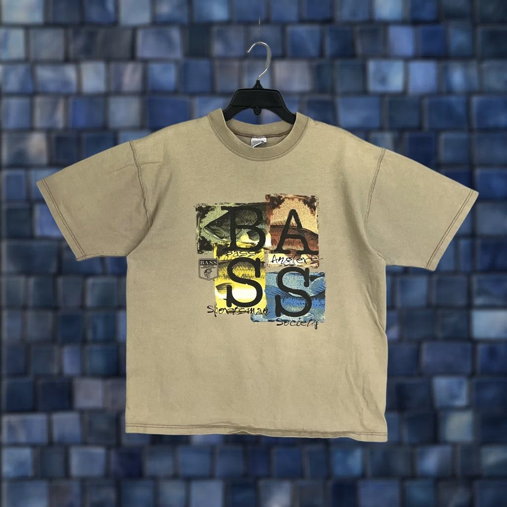 Jerzees VINTAGE Jerzees World Class BASS Anglers Shirt Mens Large Fishing Grunge USA 90s Sportsman Society Size US L / EU 52-54 / 3 - 1 Thumbnail