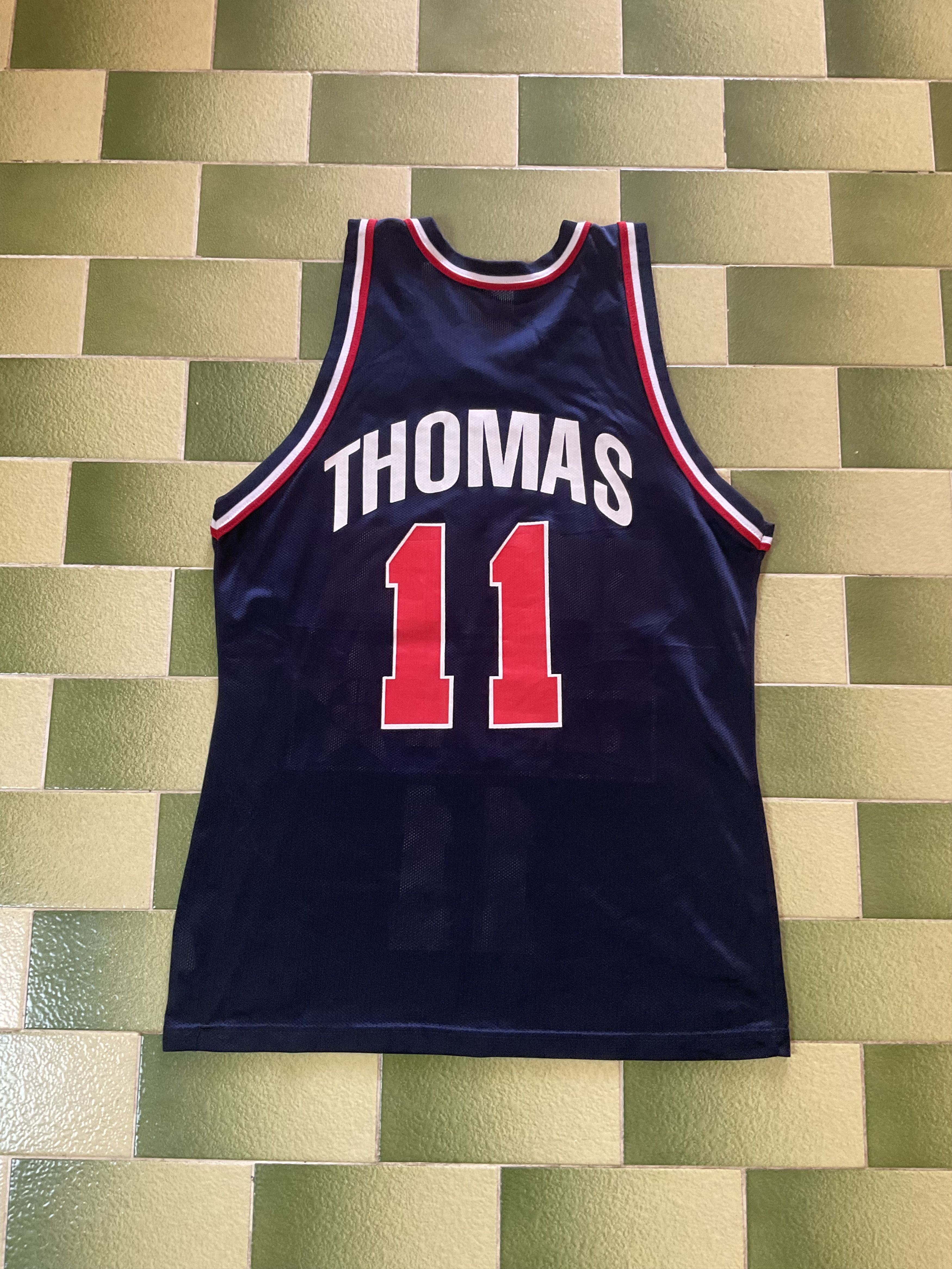 NBA Vintage 90s Olympics Dream Team Isiah Thomas Champion Jersey Size US M / EU 48-50 / 2 - 2 Thumbnail