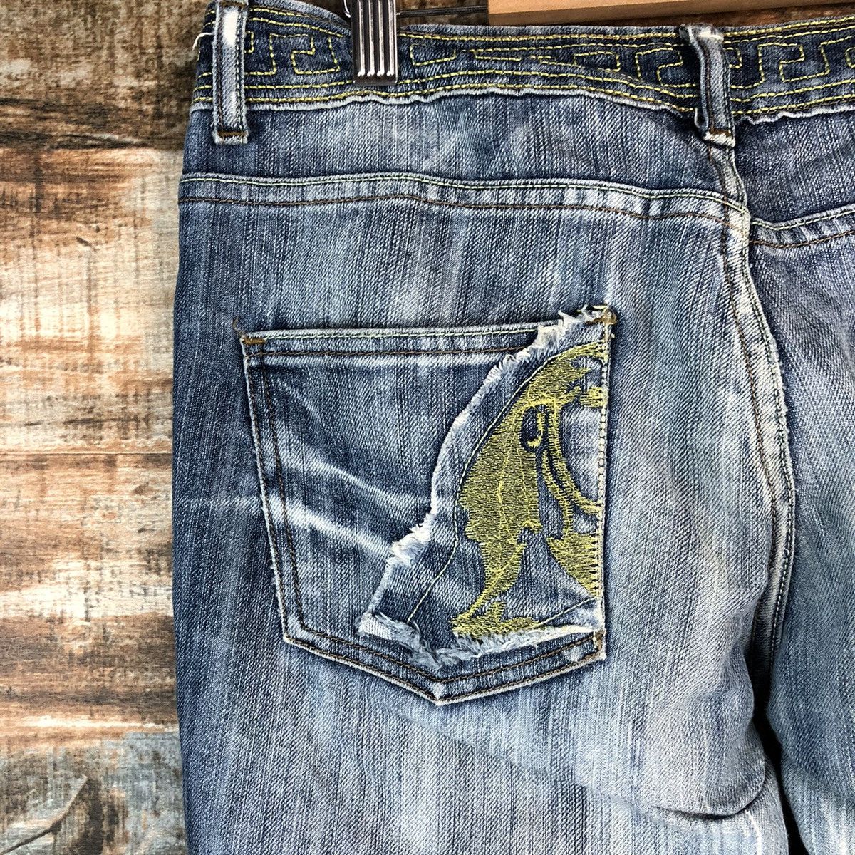 Japanese Brand Lady Blue Jeans blue Distressed Denim Pants #A2442 Size 29" - 17 Thumbnail