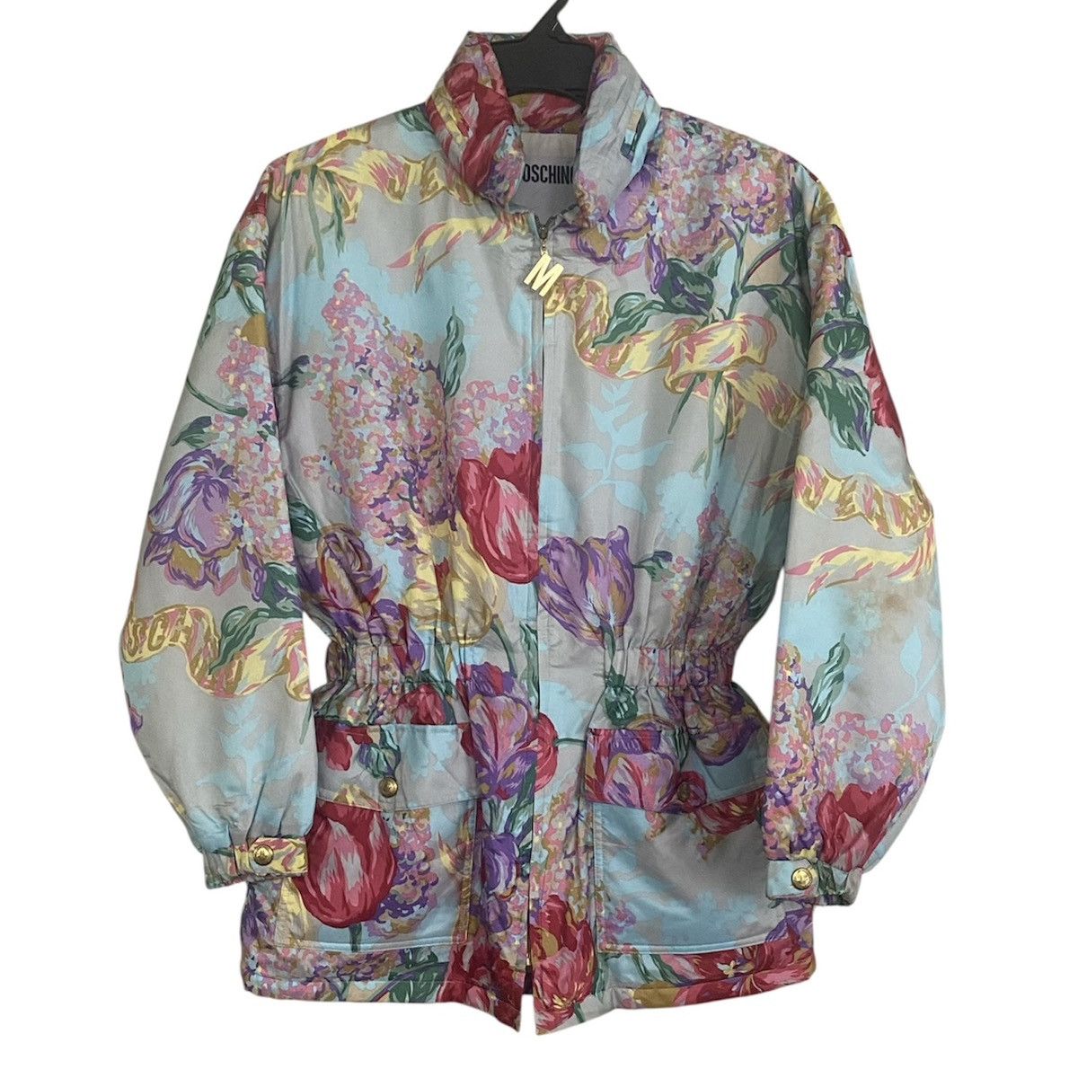Moschino VINTAGE Moschino Floral Jacket Size S / US 4 / IT 40 - 1 Thumbnail
