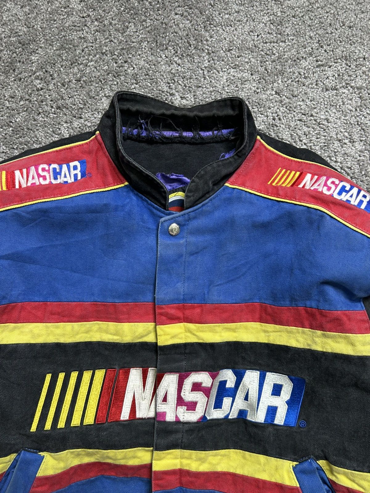 Jeff Hamilton Vintage 90s Jeff Hamilton NASCAR Racing Jacket Made in USA Size US L / EU 52-54 / 3 - 3 Thumbnail