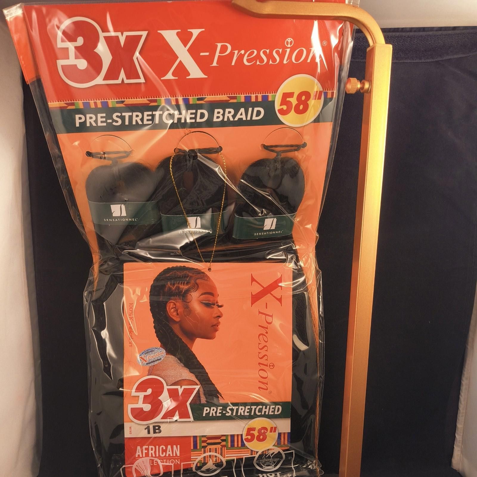 Other 3X Sensationnel African Collection Pre Stretched Hair 2X72 Size ONE SIZE - 3 Thumbnail