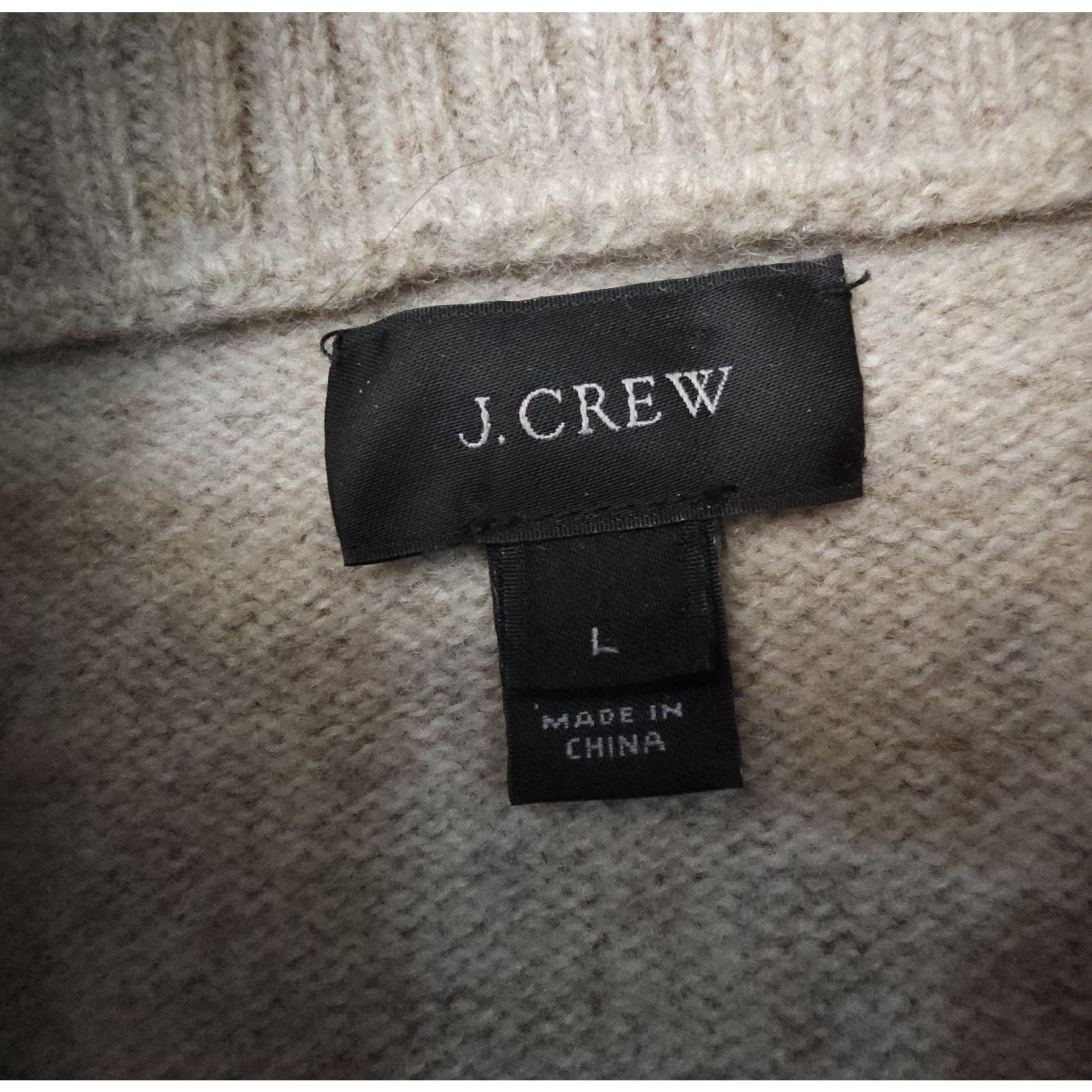 J.Crew J.Crew Men’s Gray 100% Lambs Wool Shawl Neck Sweater Large Size US L / EU 52-54 / 3 - 3 Thumbnail