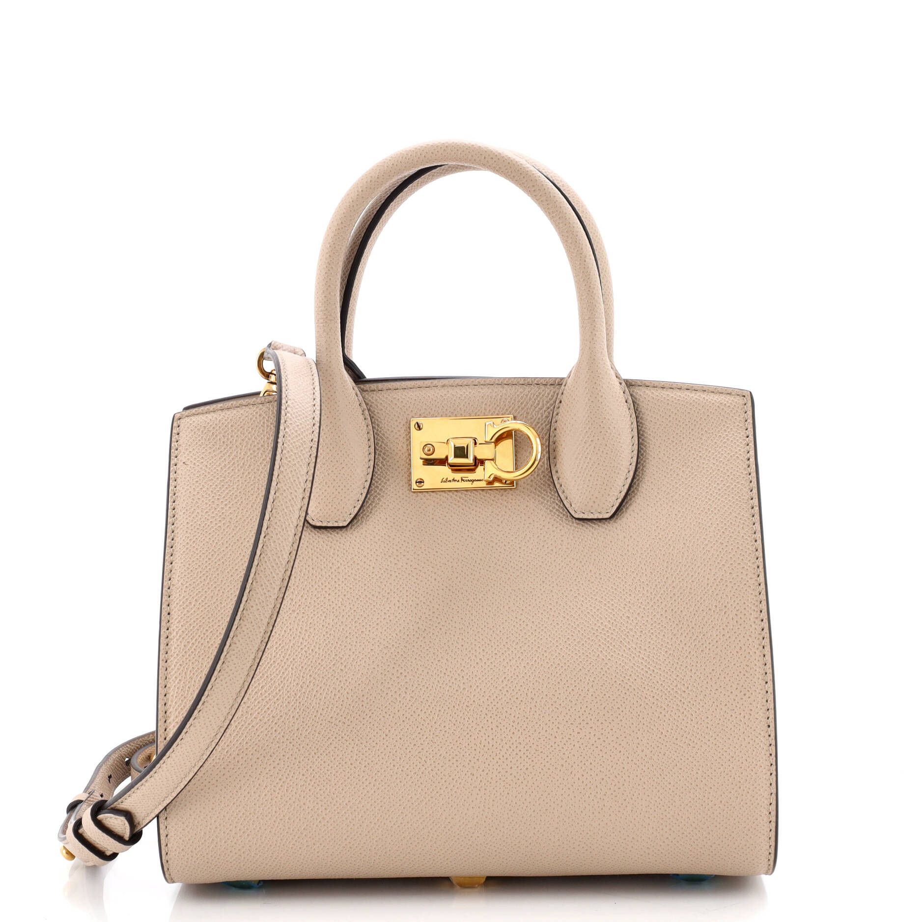 Salvatore Ferragamo Studio Top Handle Box Bag Size ONE SIZE - 1 Thumbnail