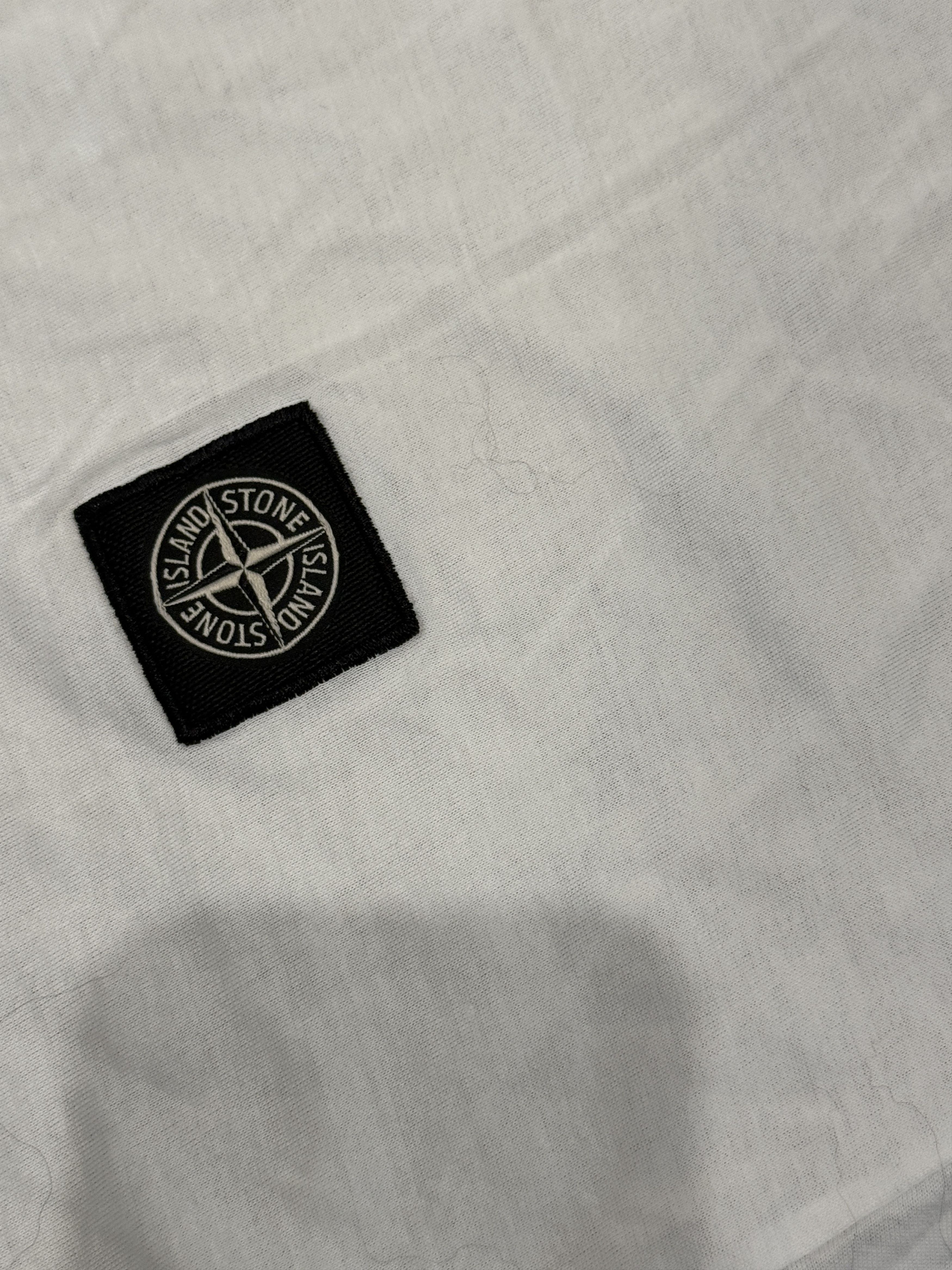 Stone Island stone island patch basic logo drill uk plain tee tshirt Size US L / EU 52-54 / 3 - 3 Thumbnail