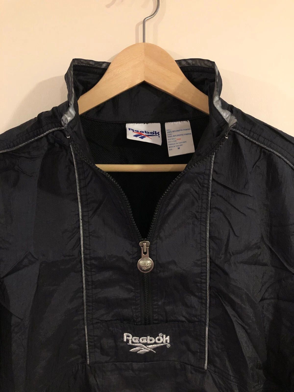 Reebok Vintage 1990s Basketball Windbreaker Jacket Size US M / EU 48-50 / 2 - 2 Thumbnail