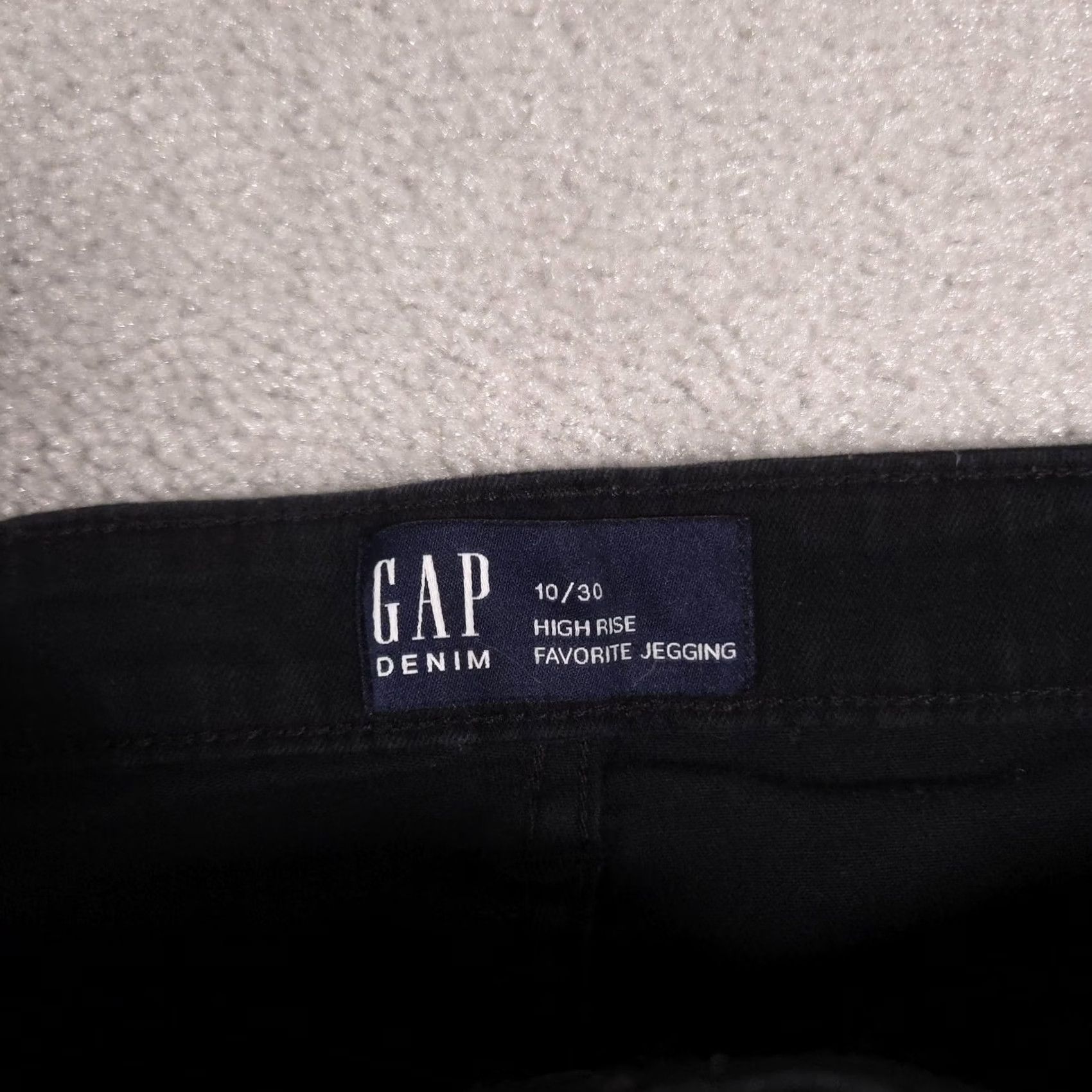 Gap VINTAGE Gap Favorite Jegging Jeans Womens 10/30 Black Dark Wash High Rise Slim Stretch Size 32" / US 10 / IT 46 - 5 Thumbnail