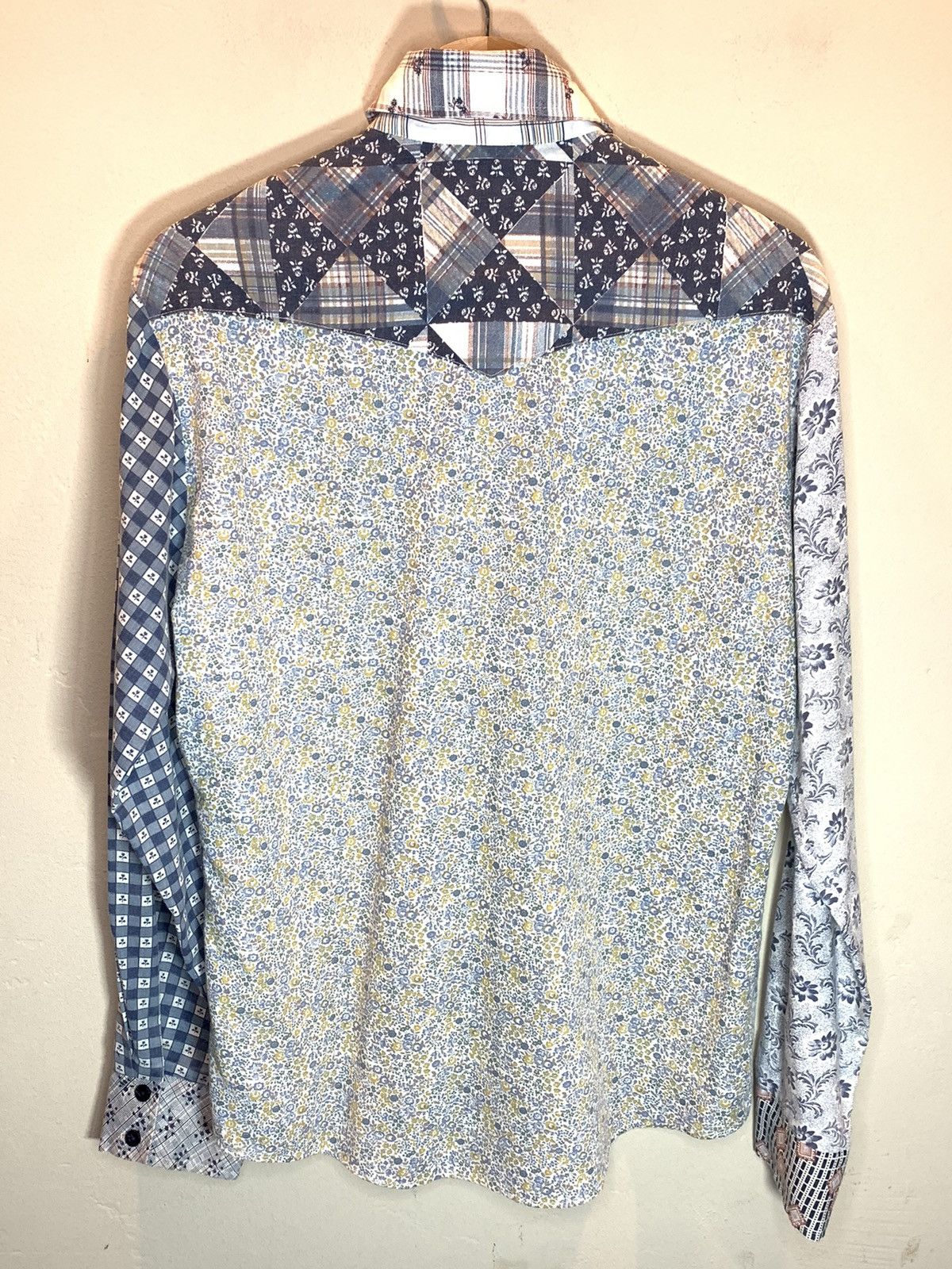 Kennington Ltd. RARE* Vintage 70’s Kennington Patchwork Western Button Shirt Size US M / EU 48-50 / 2 - 2 Thumbnail