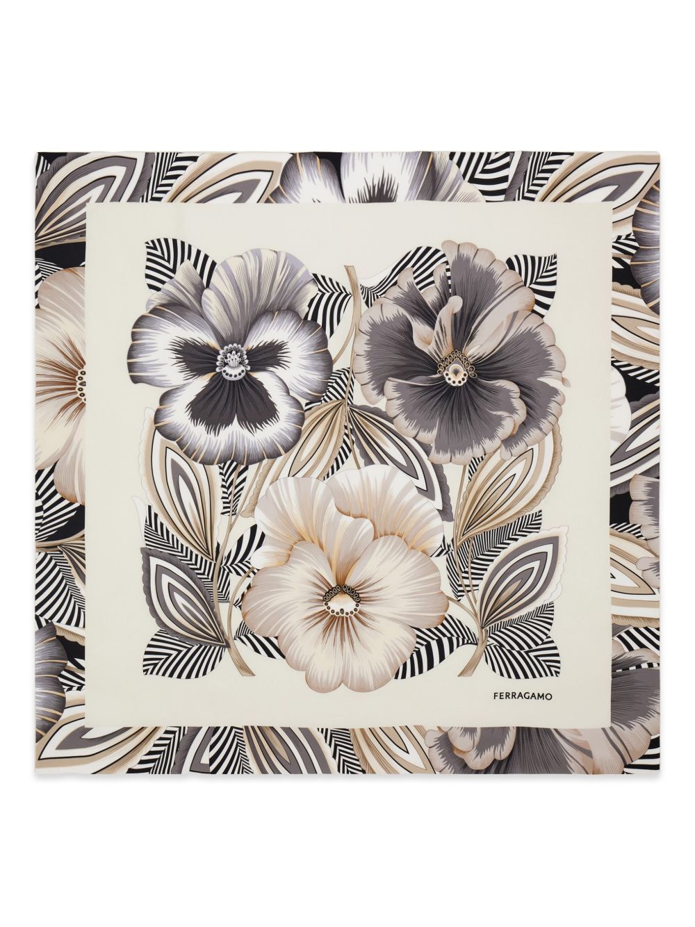 PRINTED SILK FOULARD