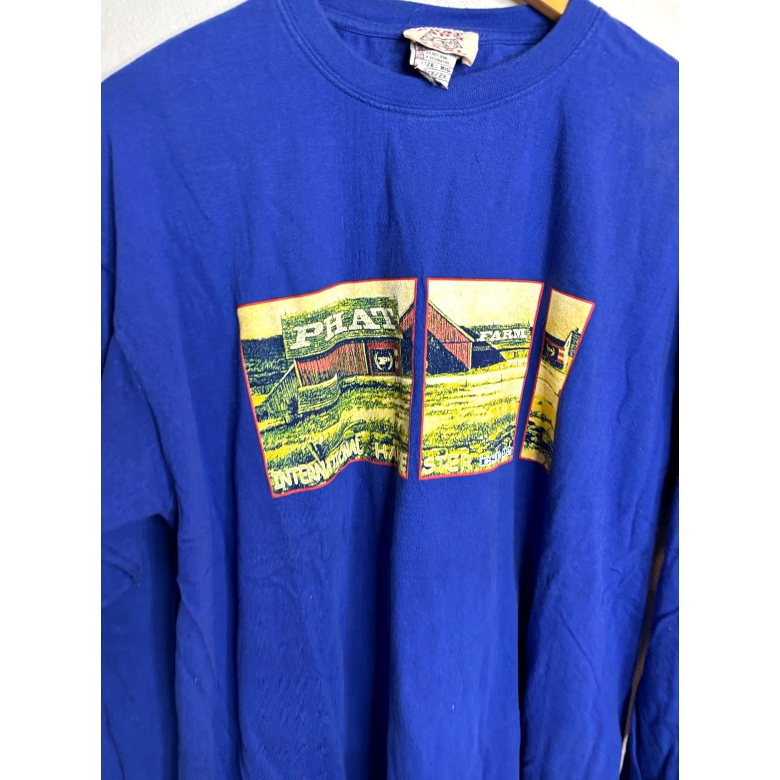 Phat Farm VINTAGE Phat Farm T-Shirt 2XL Blue Men's Graphic Skull 90s 5552 Size US XXL / EU 58 / 5 - 2 Thumbnail