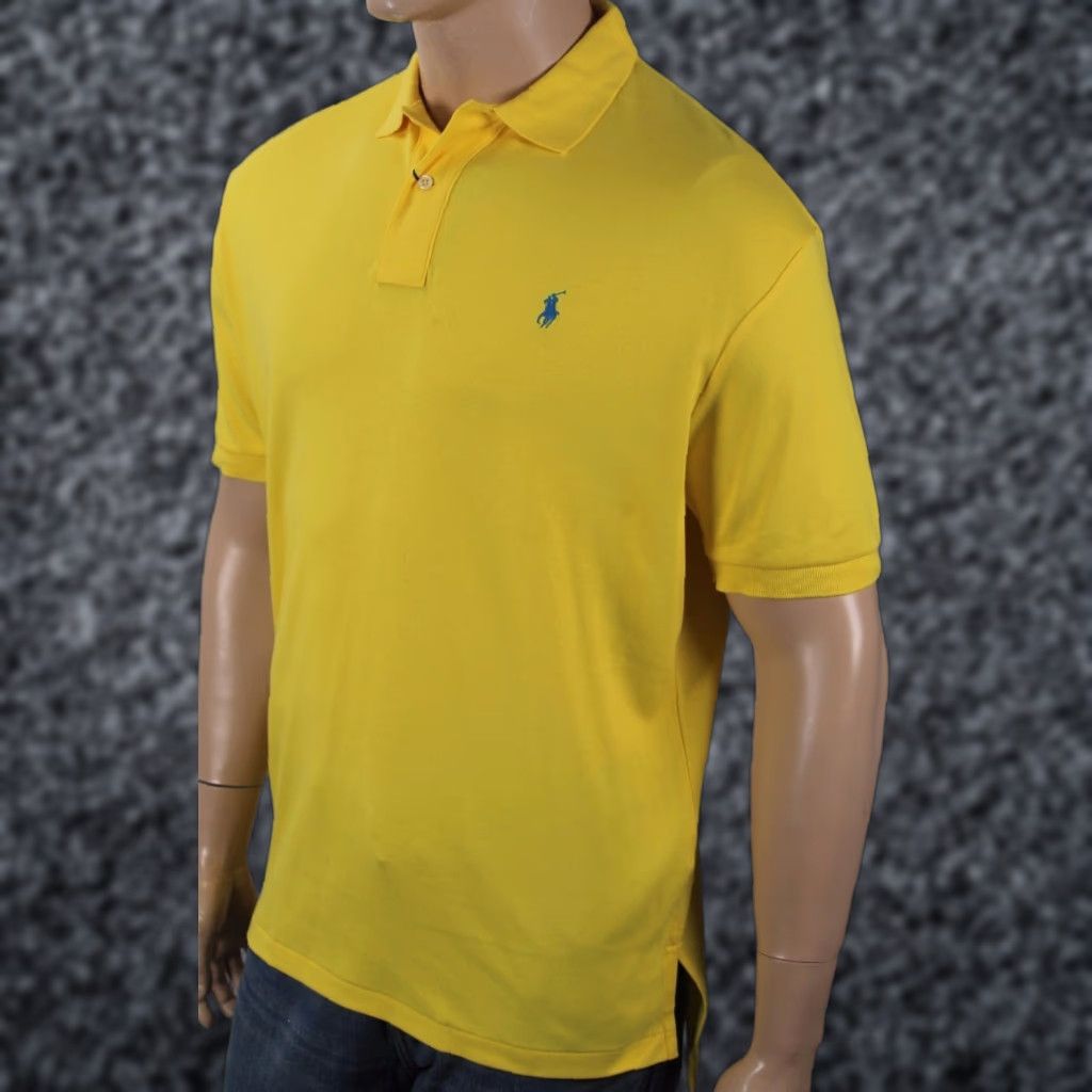 Polo Ralph Lauren Polo Ralph Lauren Polo Shirt Yellow Interlock NWT Blue Pony NWT blue pony NWT Mens L Shirt Size US L / EU 52-54 / 3 - 1 Preview