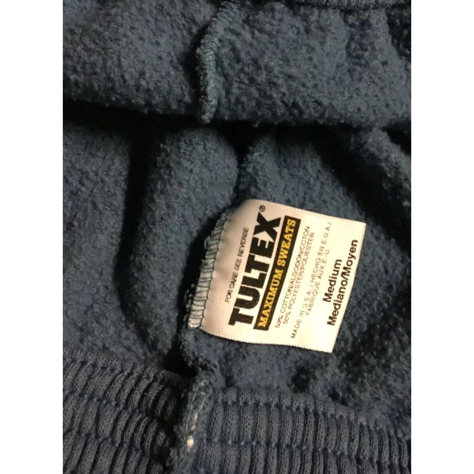 Tultex VINTAGE Tultex Sweatpants M USA 80s 90s Grunge Distressed Faded Blue Basketball Activewear Pants Mens Size US 31 - 7 Thumbnail