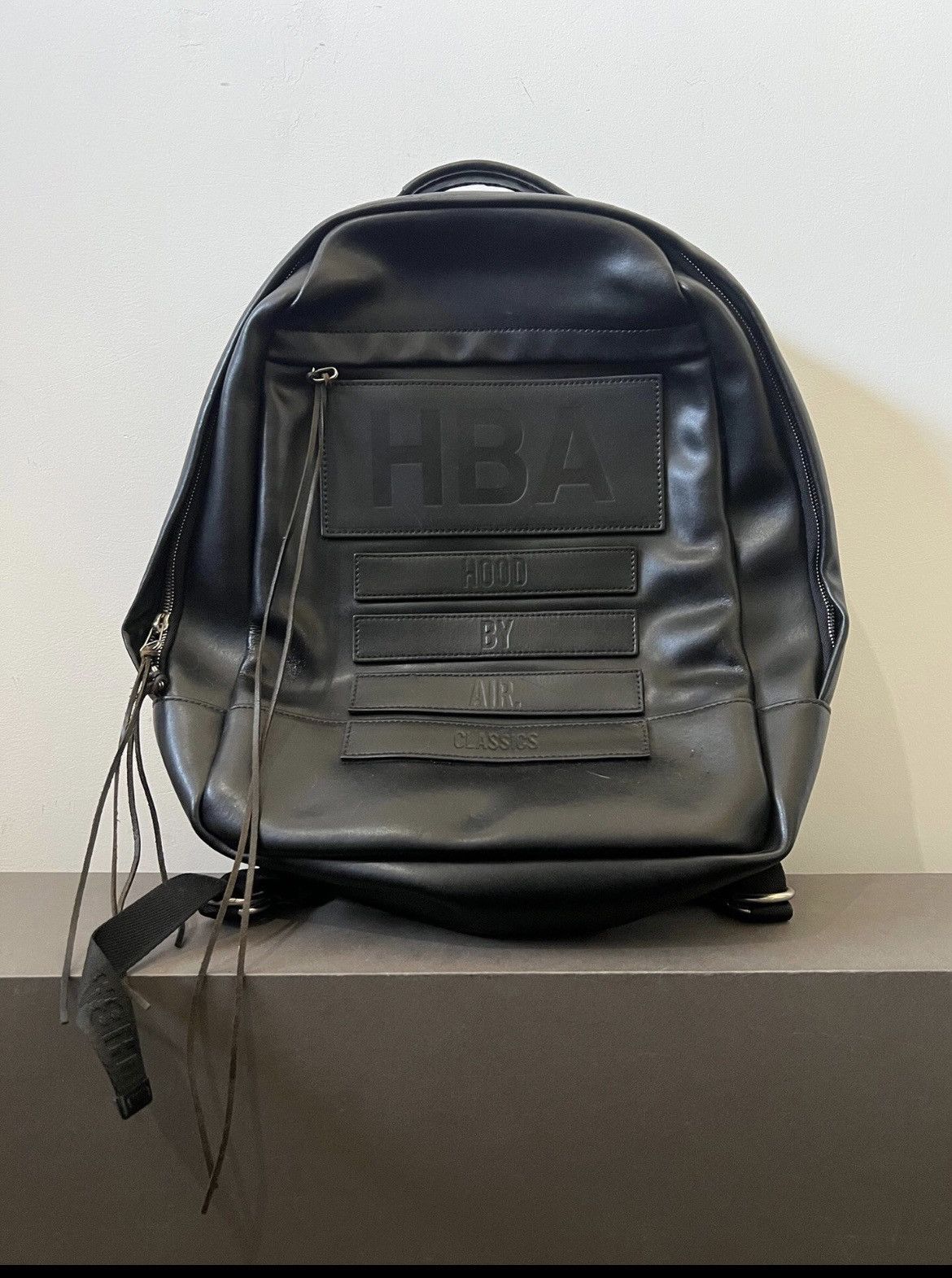 Hood by air HBA Backpack Leather School Bag