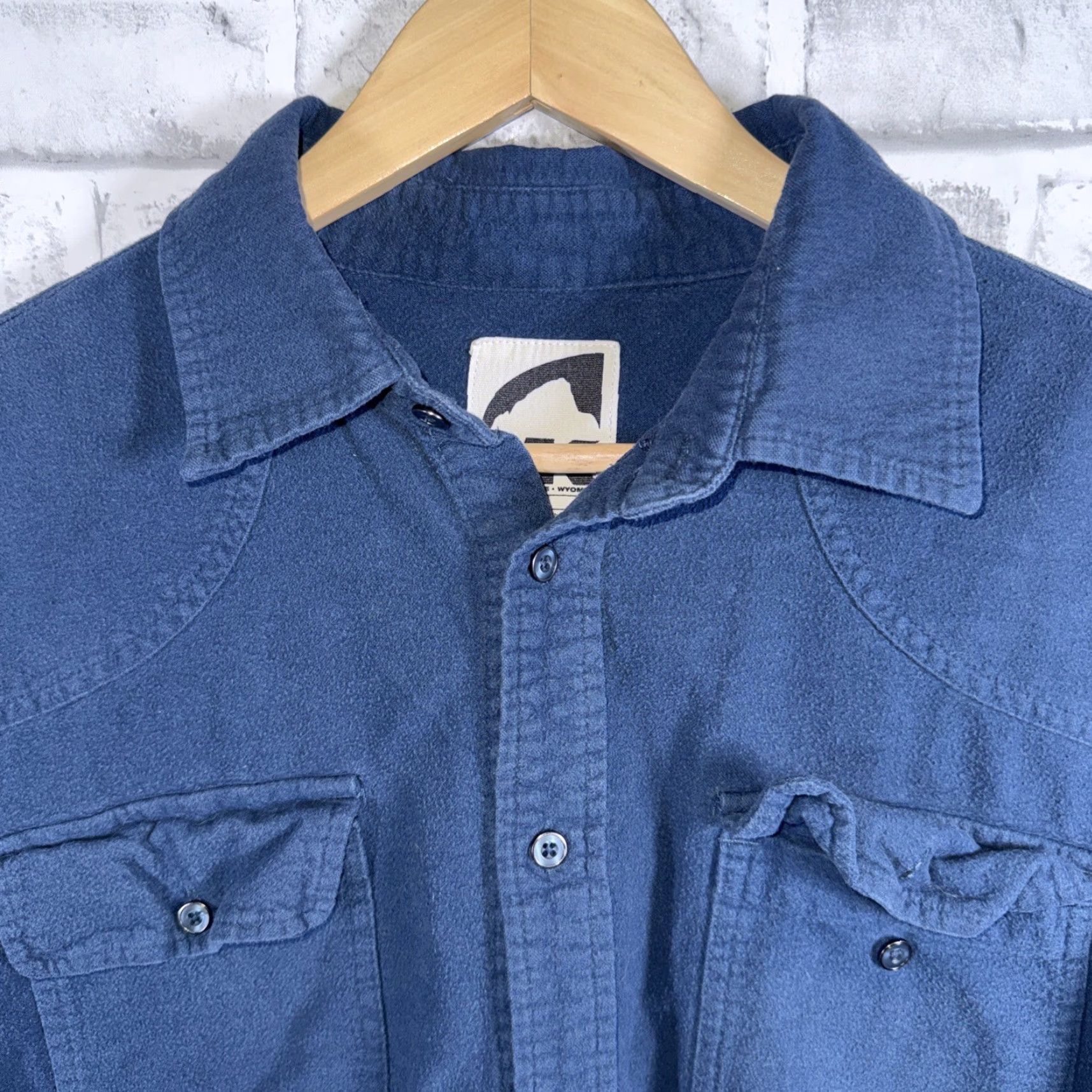 Mountain Khakis Mountain Khakis Chamois Blue Button Up Shirt Mens Size L Size US L / EU 52-54 / 3 - 2 Thumbnail