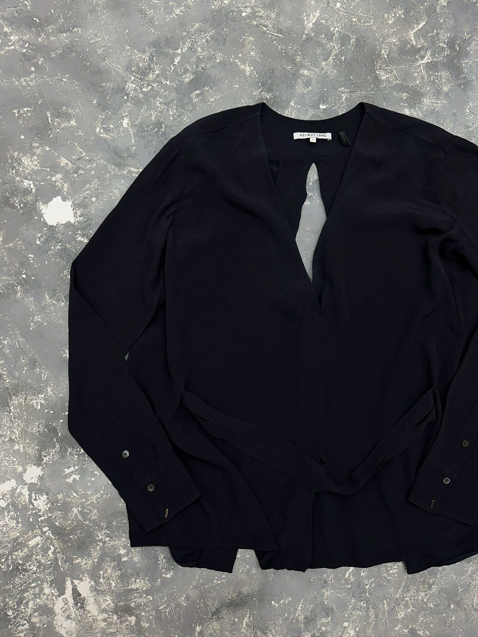 Designer × Helmut Lang helmut lang silk blouse top Size S / US 4 / IT 40 - 2 Thumbnail