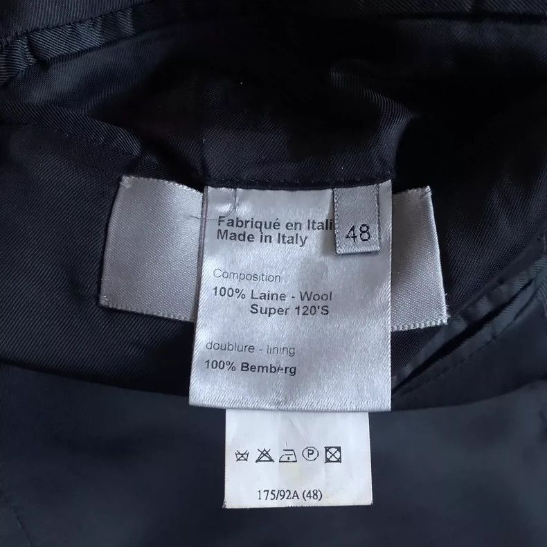 Dior Dior 08ss vertical sword collar wool suit jacket 2501-Nexta Size US M / EU 48-50 / 2 - 6 Thumbnail