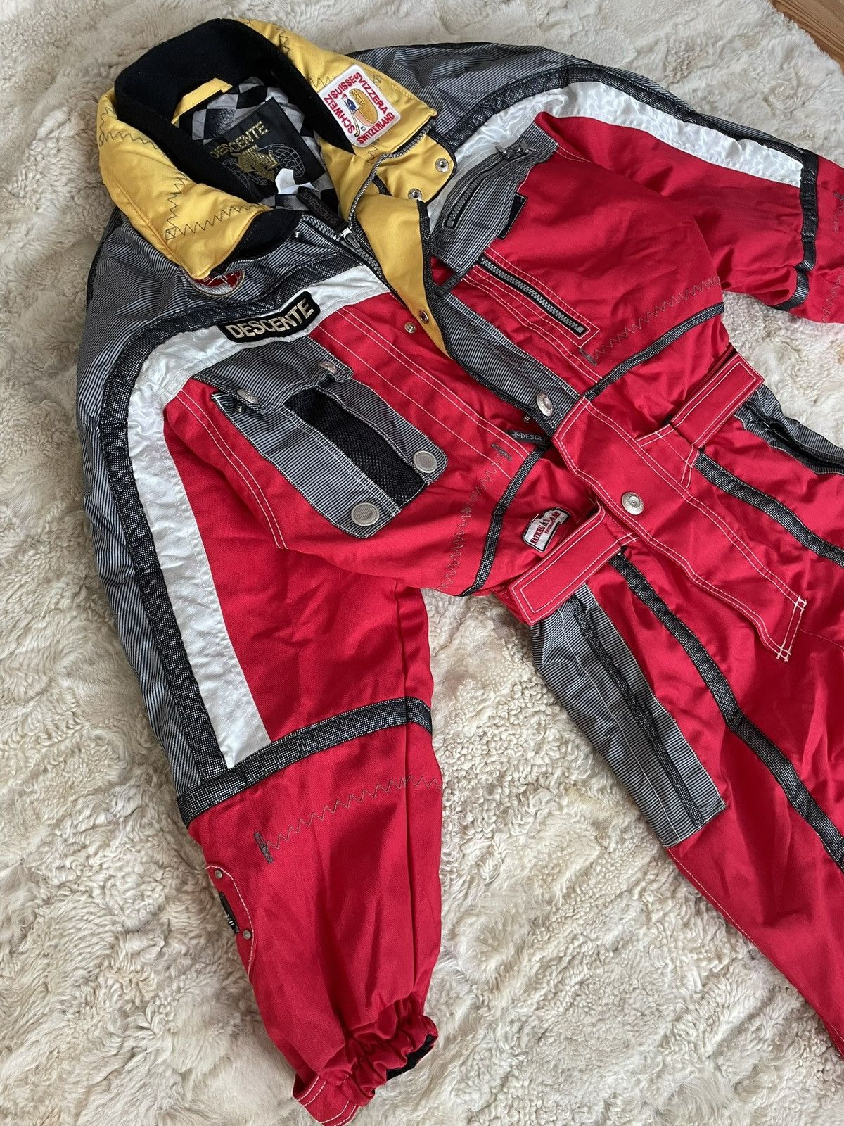 Descente Descente 90s Swiss National Ski Team One-Piece Ski Suit Size 52L - 20 Thumbnail