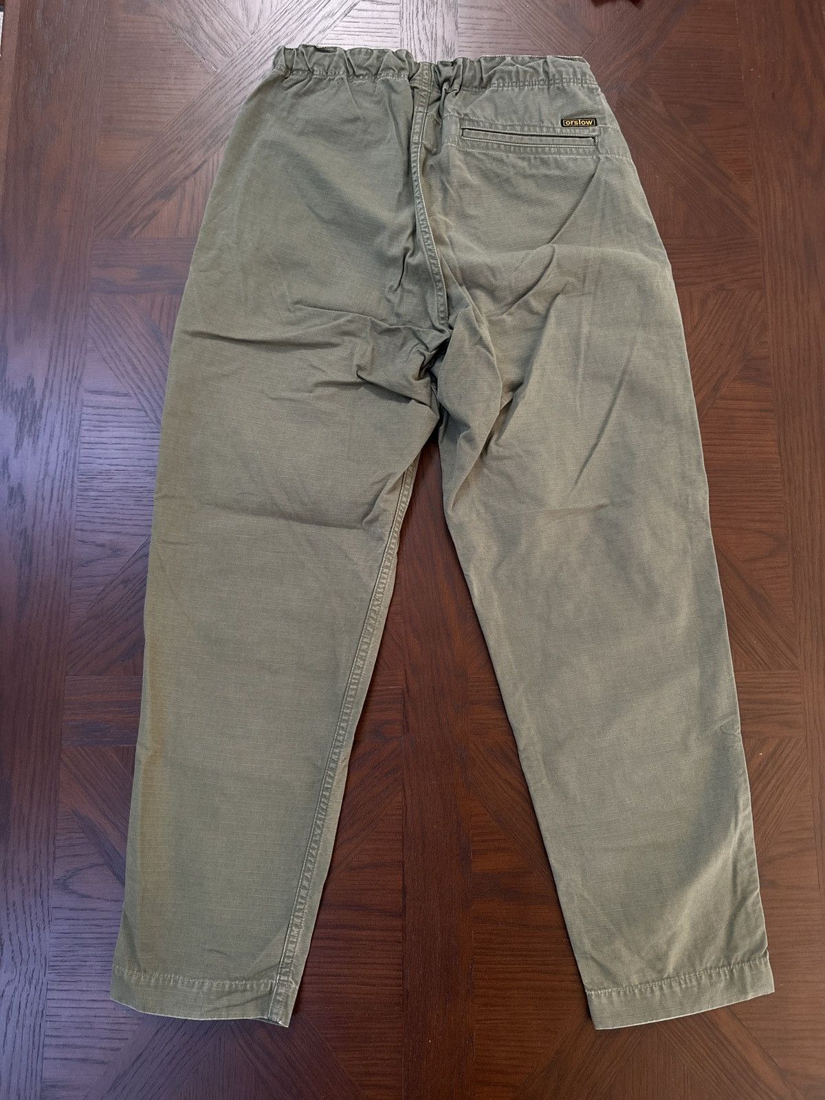 Orslow orSlow Olive Green Ripstop Pleated Easy Pants Size US 26 / EU 42 - 5 Thumbnail