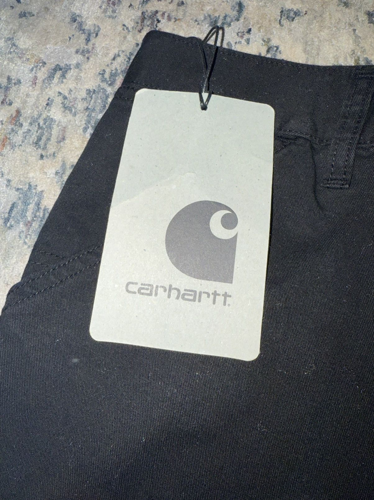 Carhartt × Carhartt Wip Carhartt WIP Single Knee Black Knit Shorts Sz 38 Size US 38 / EU 54 - 2 Thumbnail