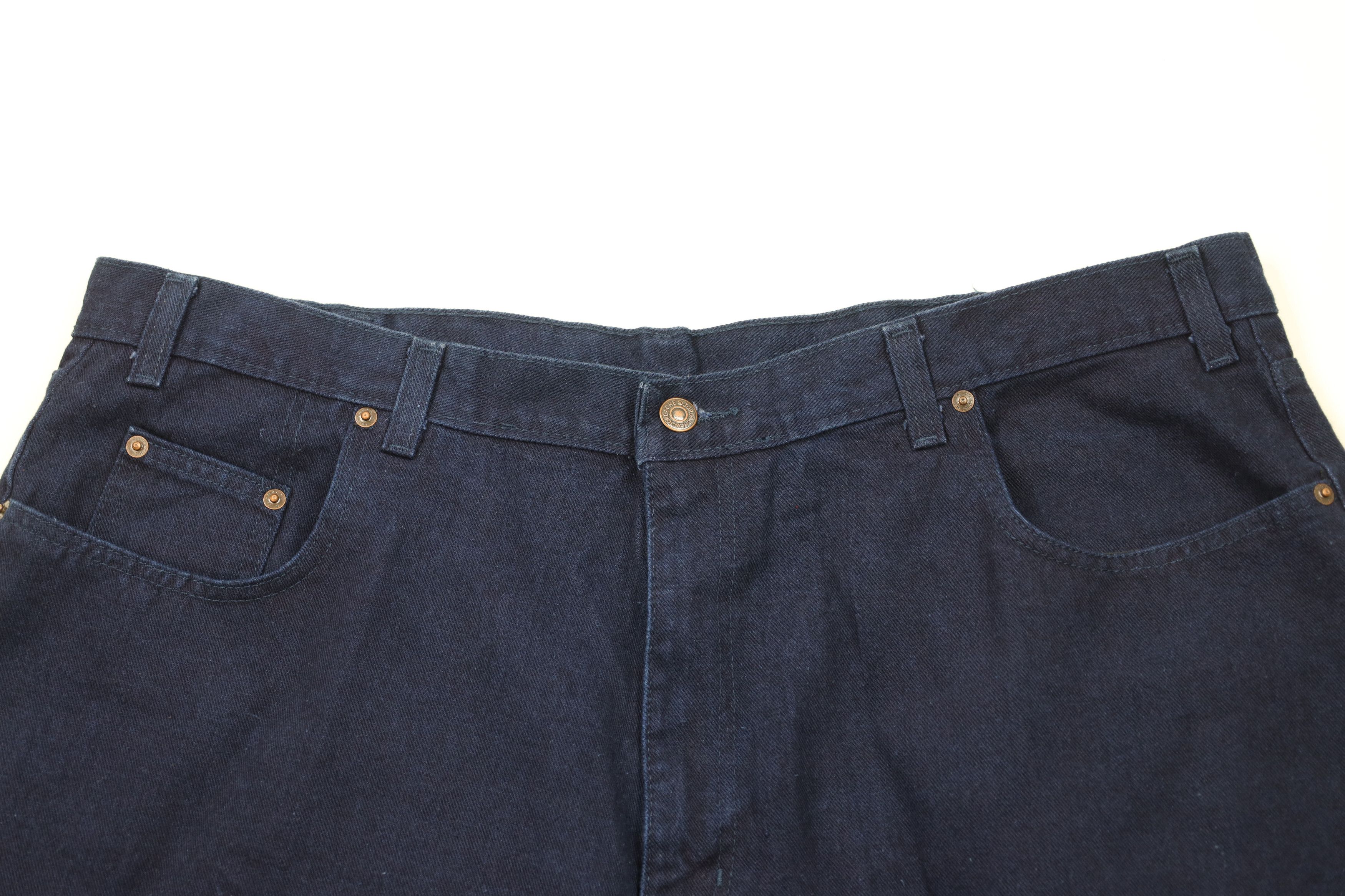 Vintage Deadstock Vintage 90s Streetwear Fit Denim Jean Shorts Jorts Size US 42 / EU 58 - 2 Thumbnail