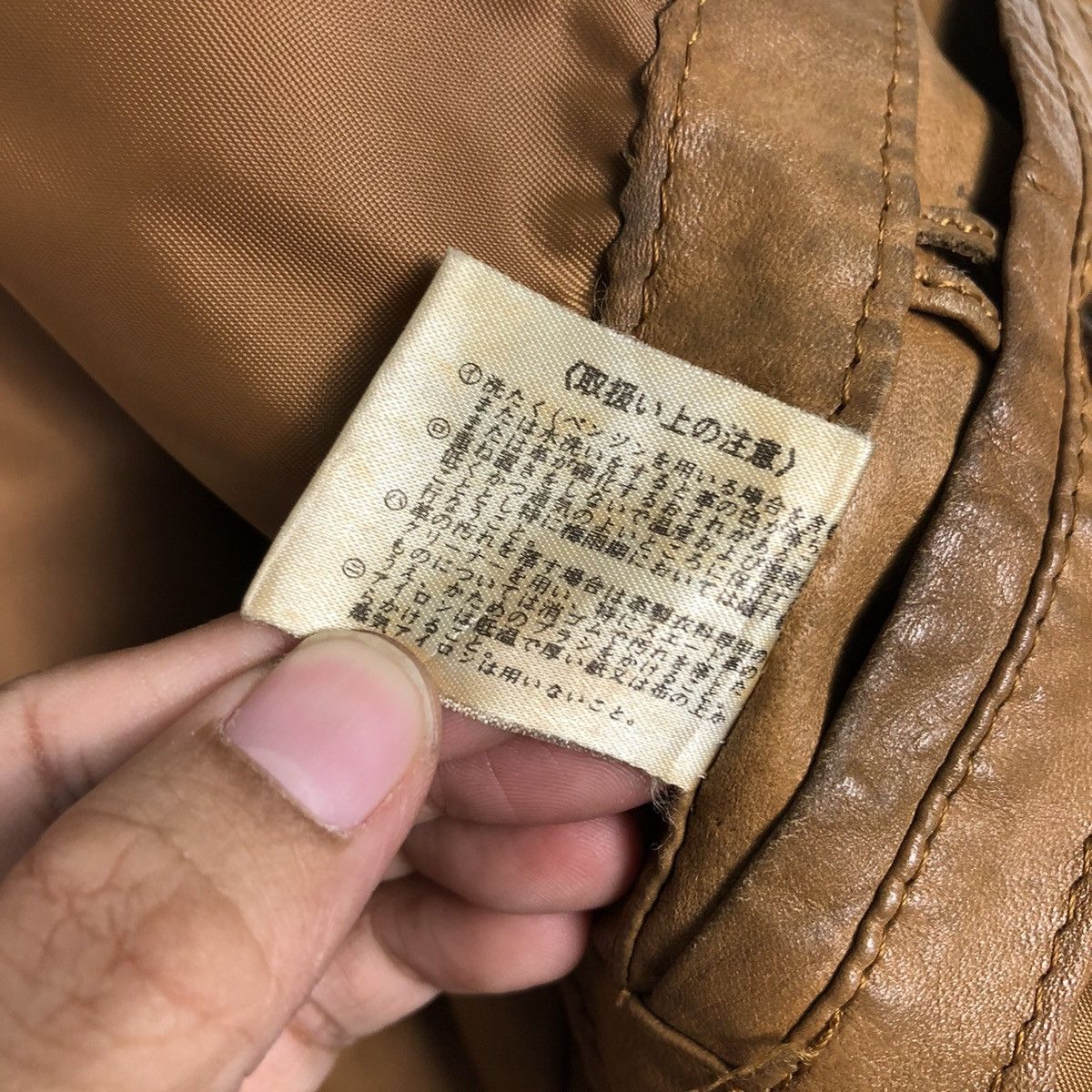 Japanese Brand 📌Vintage Biker Leather Jacket Unknown Brand Issey Miyake Size US L / EU 52-54 / 3 - 20 Thumbnail
