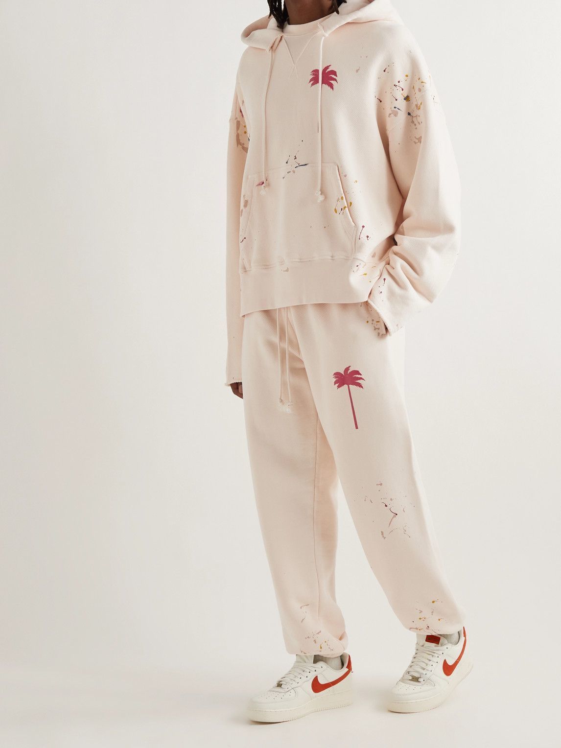 Palm Angels o1y0325 Logo Jogger & Sweatpant in Beige Size US 36 / EU 52 - 5 Thumbnail