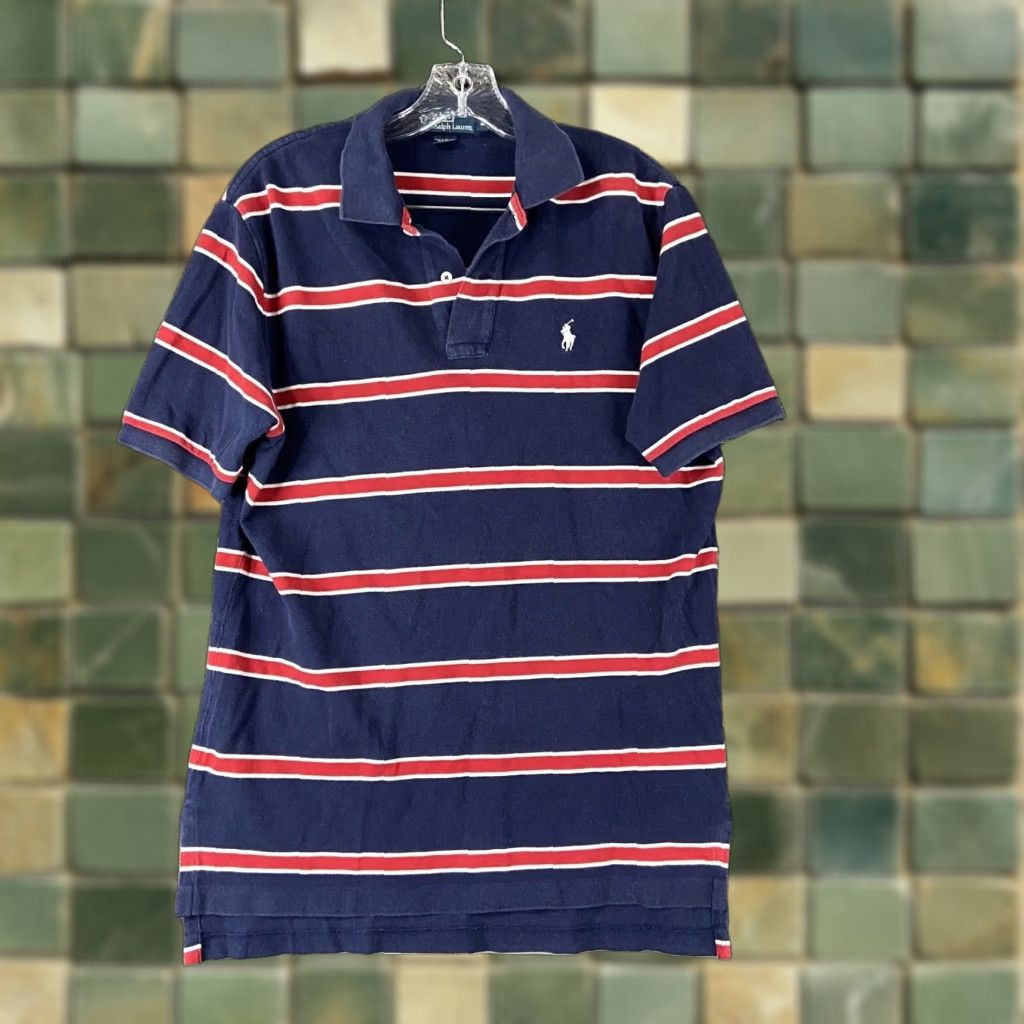 Polo Ralph Lauren Polo Ralph Lauren Polo Shirt Men M Multicolor Red Blue Striped Mens Size US M / EU 48-50 / 2 - 1 Thumbnail