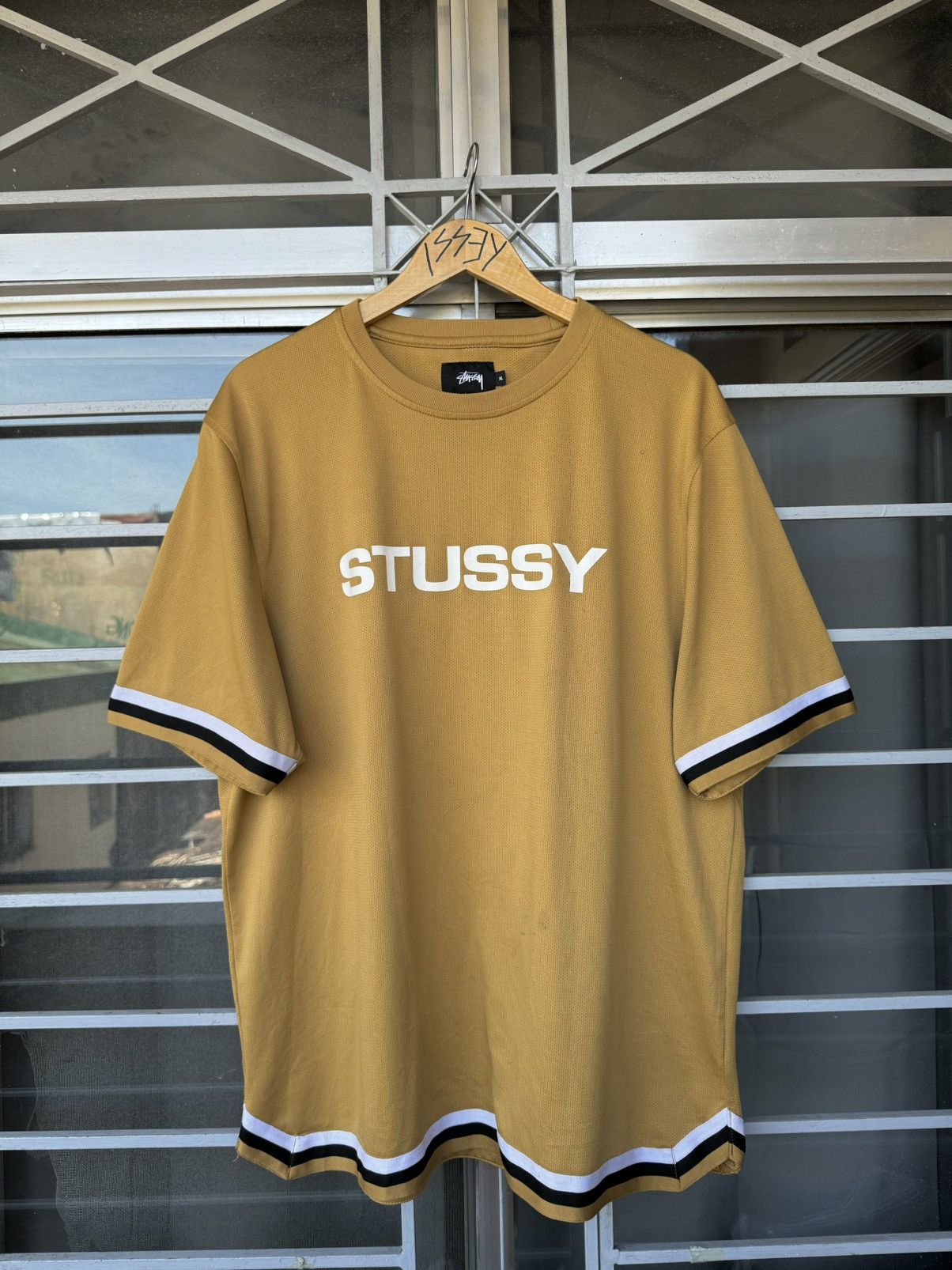 Stussy Stussy Cropped Mesh Logo Football Jersey SU24 | Grailed
