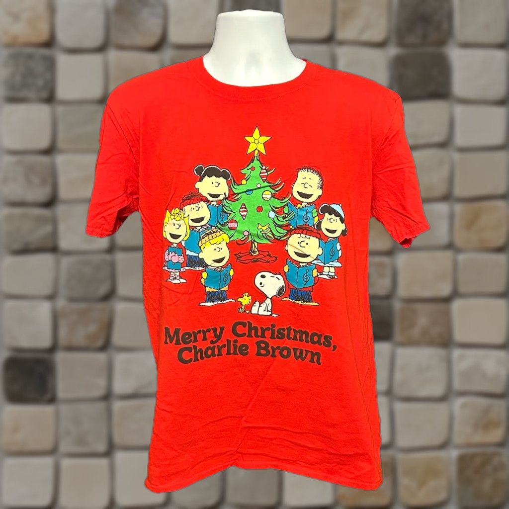 Peanuts Peanuts Christmas Shirt Men Large Red Short Sleeve Snoopy Charlie Brown Fast Shipping Thumbnail Ready Vintage: No Size US L / EU 52-54 / 3 - 1 Thumbnail