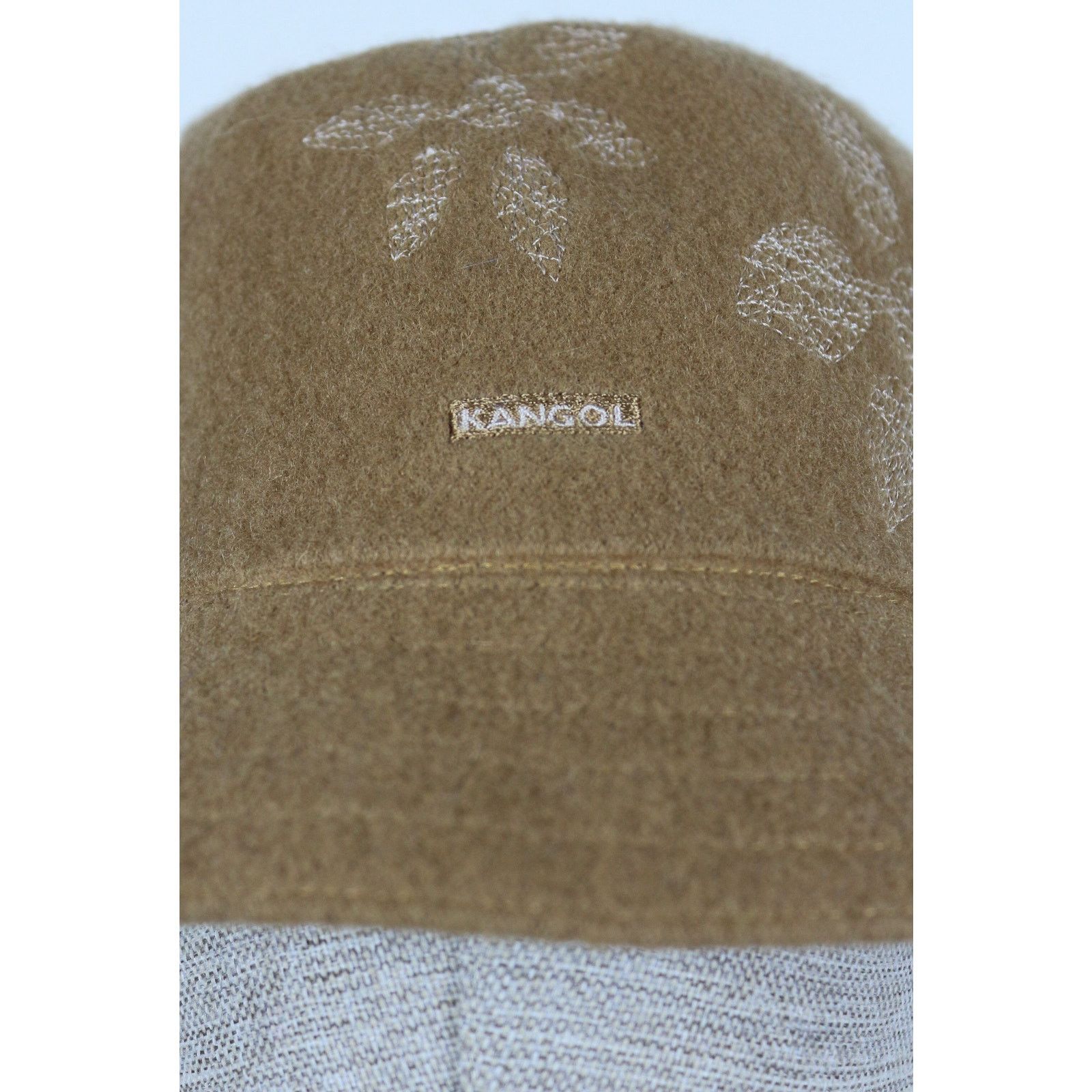 Kangol Kangol Logo Beige Wool Bucket Hat NZ Size ONE SIZE - 6 Thumbnail