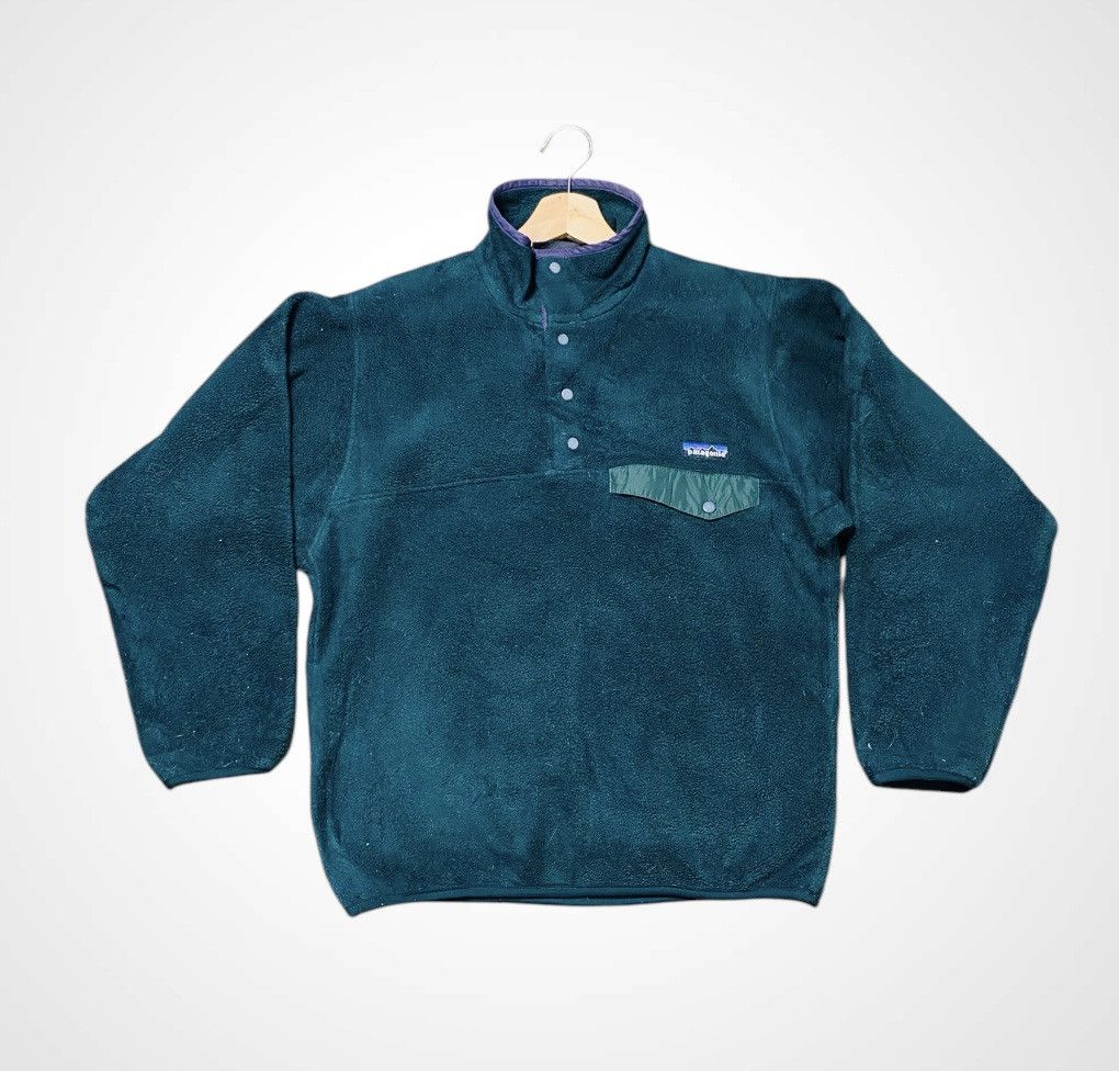 Patagonia Vintage Patagonia Half Button-Tap Fleece Jacket Size US S / EU 44-46 / 1 - 3 Thumbnail