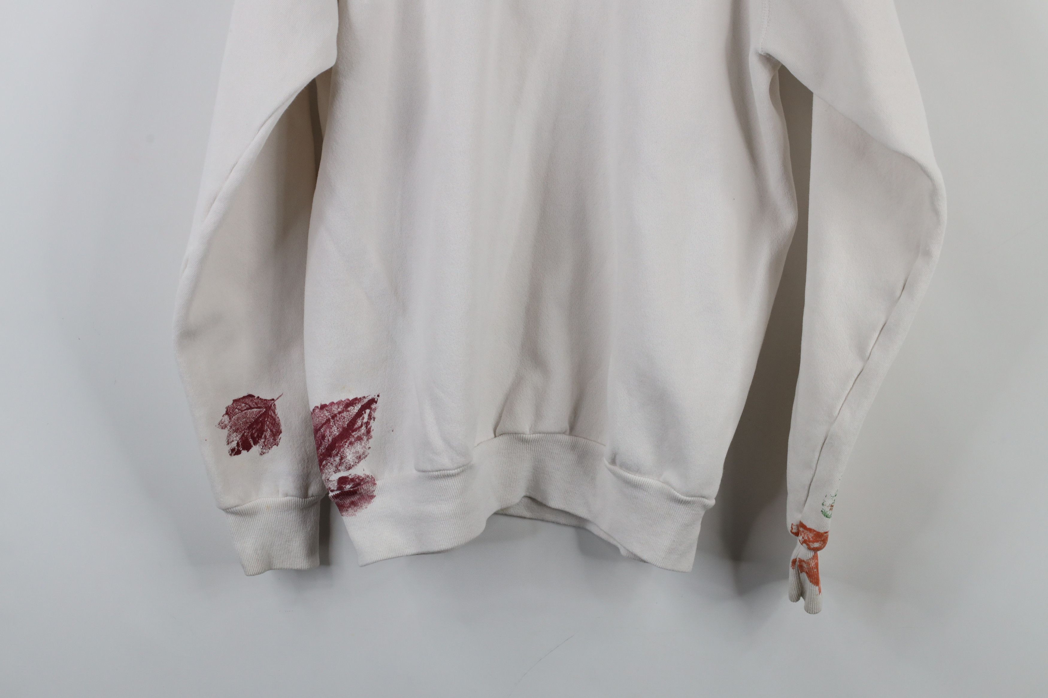 Vintage Vintage 80s 90s Streetwear Nature Leaf Stamp Sweatshirt USA Size L / US 10 / IT 46 - 15 Thumbnail