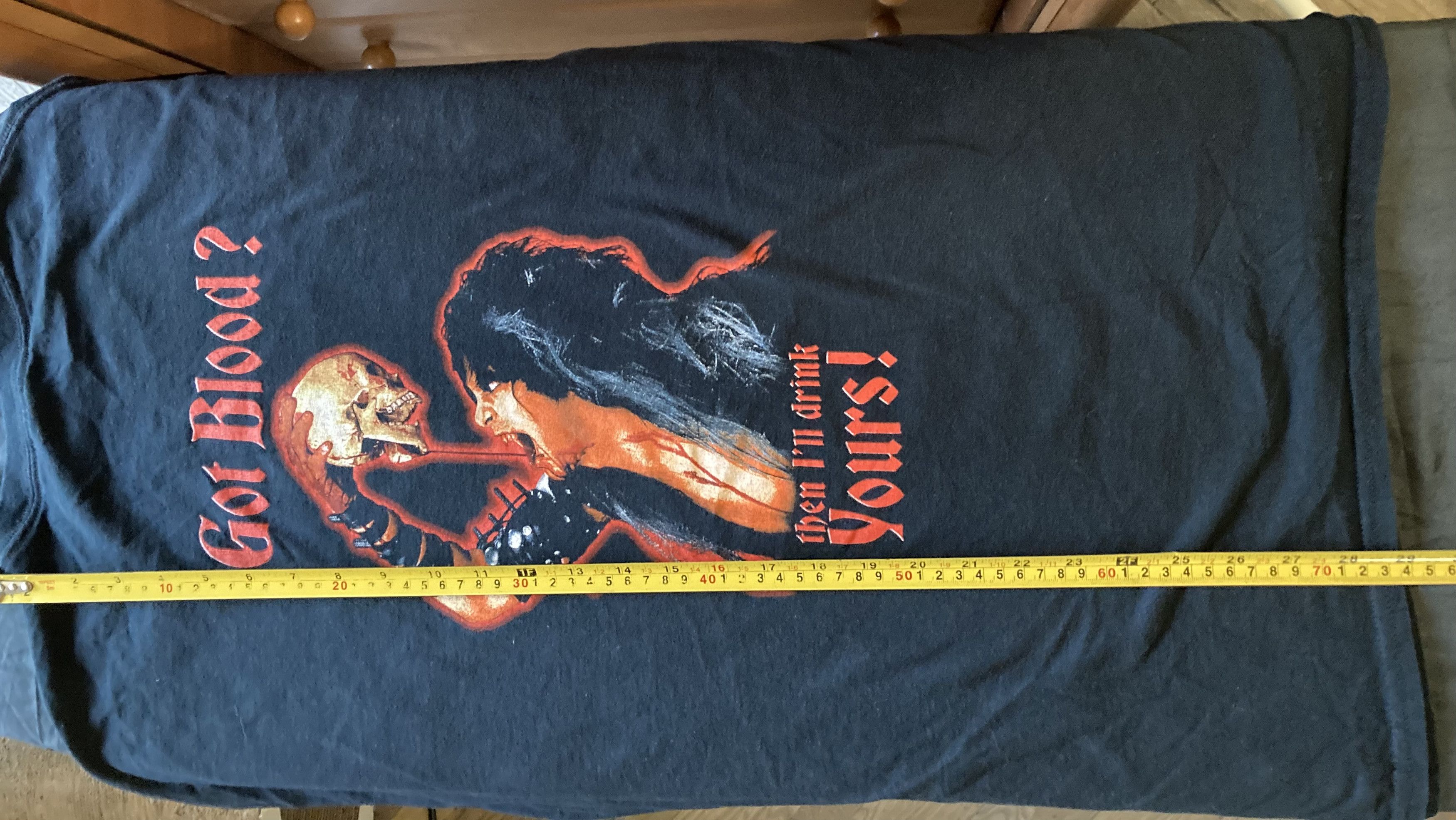 Band Tees Vintage W.A.S.P. “Got Blood” gory skull graphic 2001 Tee Size US XL / EU 56 / 4 - 8 Thumbnail