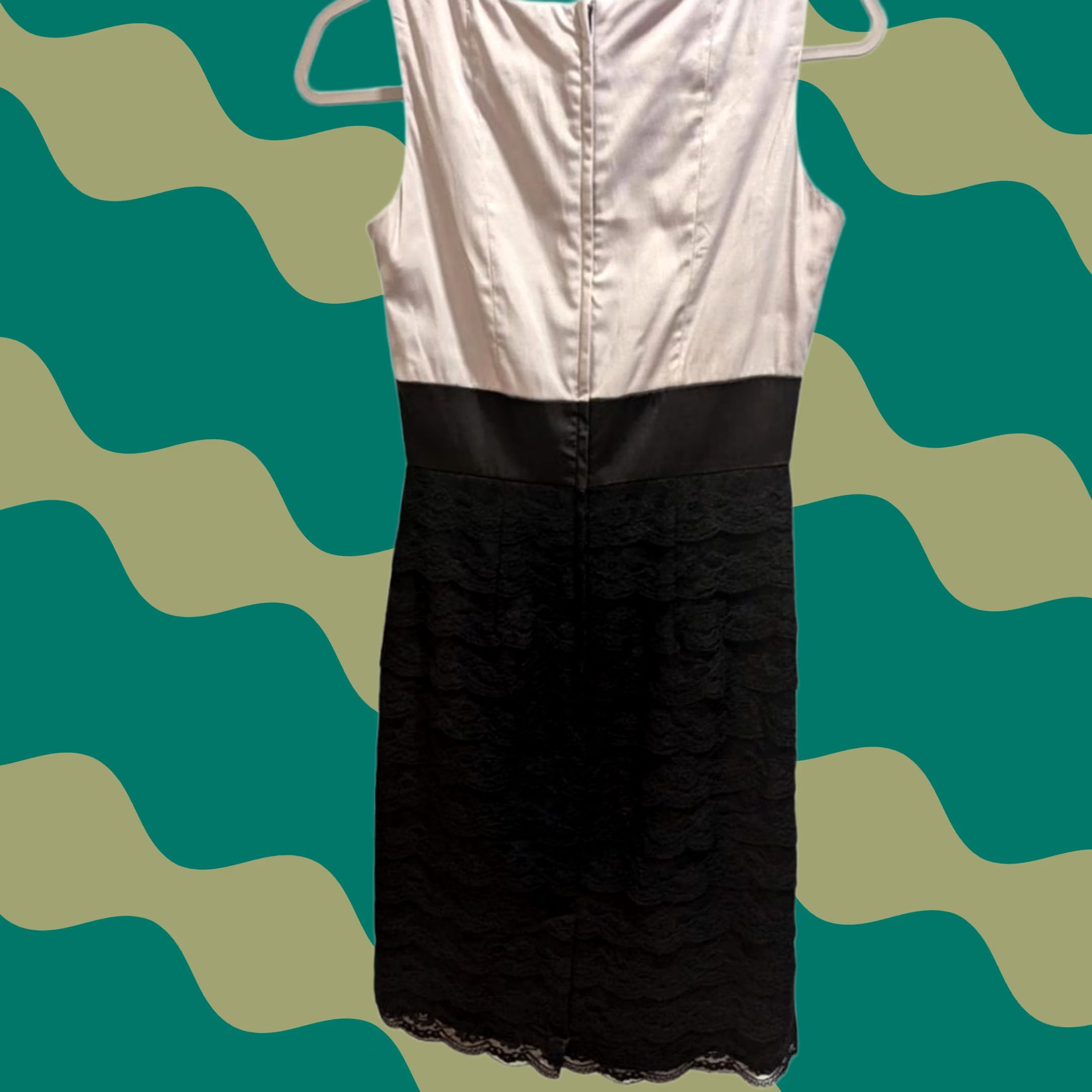 H&M H&M Black Lace Sleeveless Tiered Sheath Dress Sz 2 Office Siren Wedding Guest Size XS / US 0-2 / IT 36-38 - 1 Thumbnail
