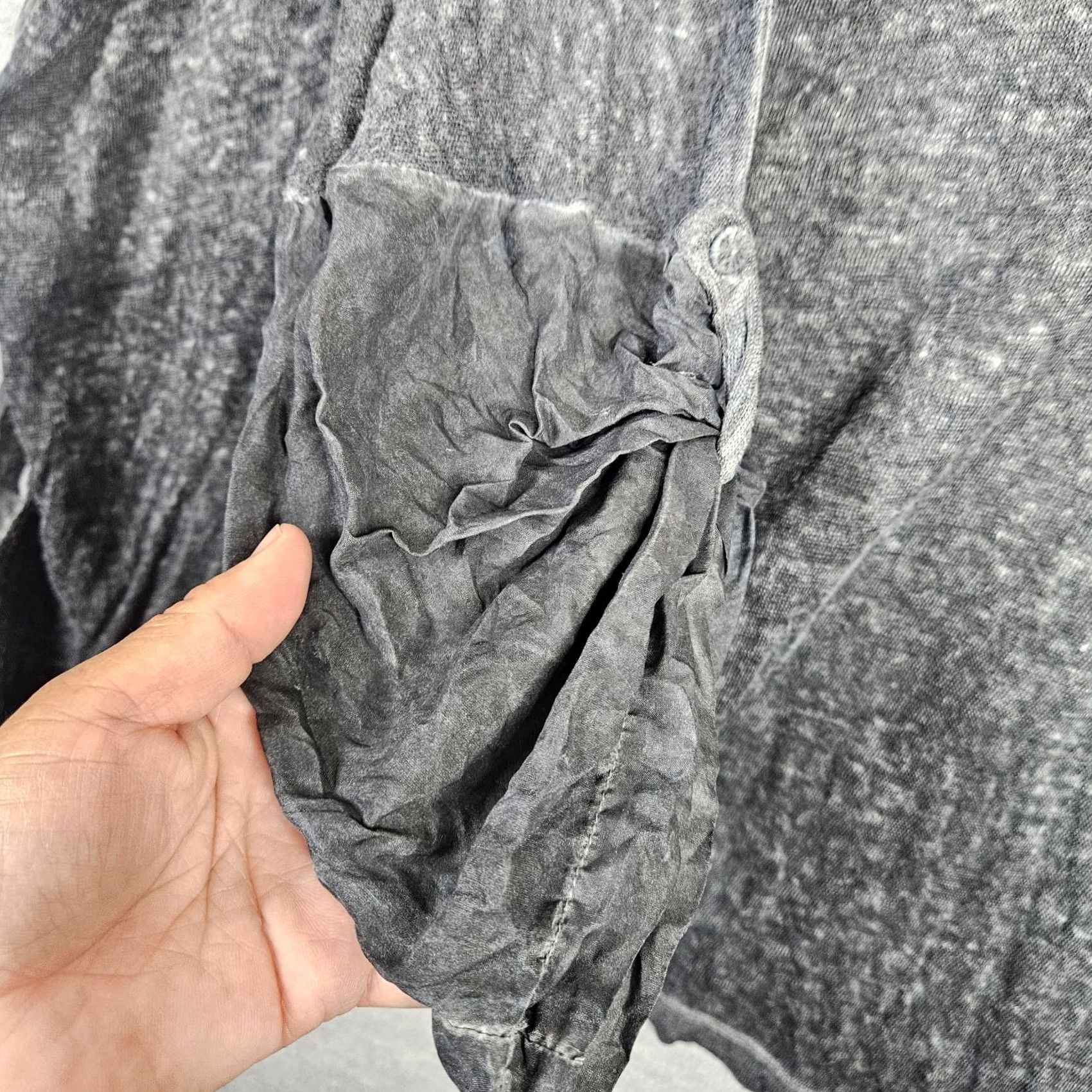 Johnny Was VINTAGE Pete and Greta JOHNNY WAS Women's Black Linen Light-weight Tunic Hoodie XS Size XS / US 0-2 / IT 36-38 - 5 Thumbnail