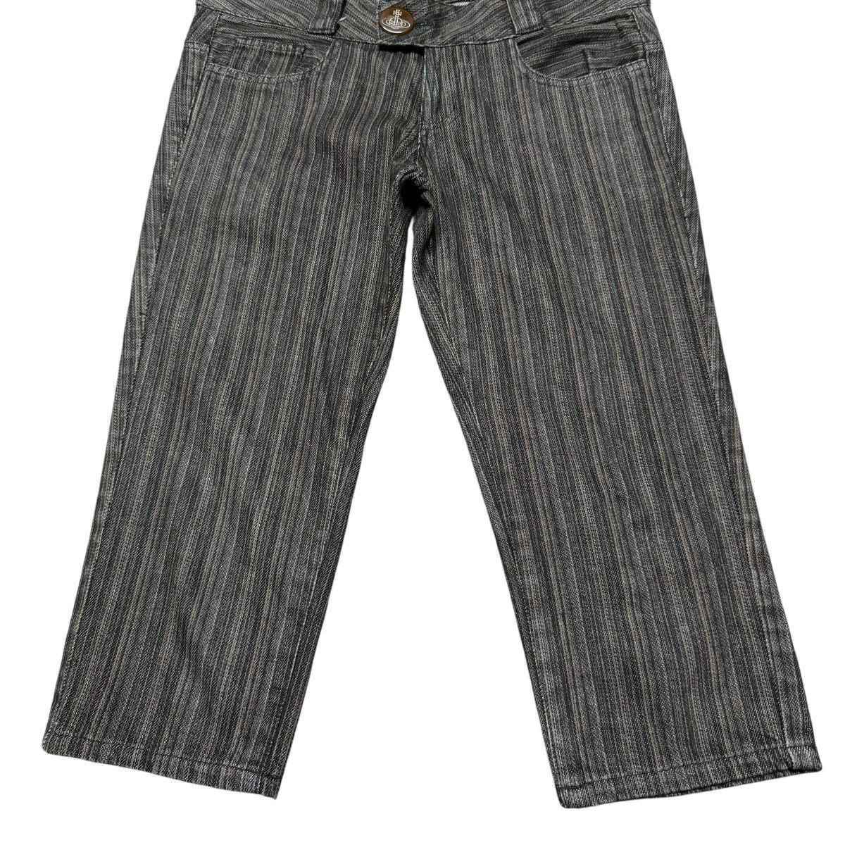 Vivienne Westwood Vivienne Westwood Pinstriped Low Rise Cropped Pants Size 29" - 7 Thumbnail