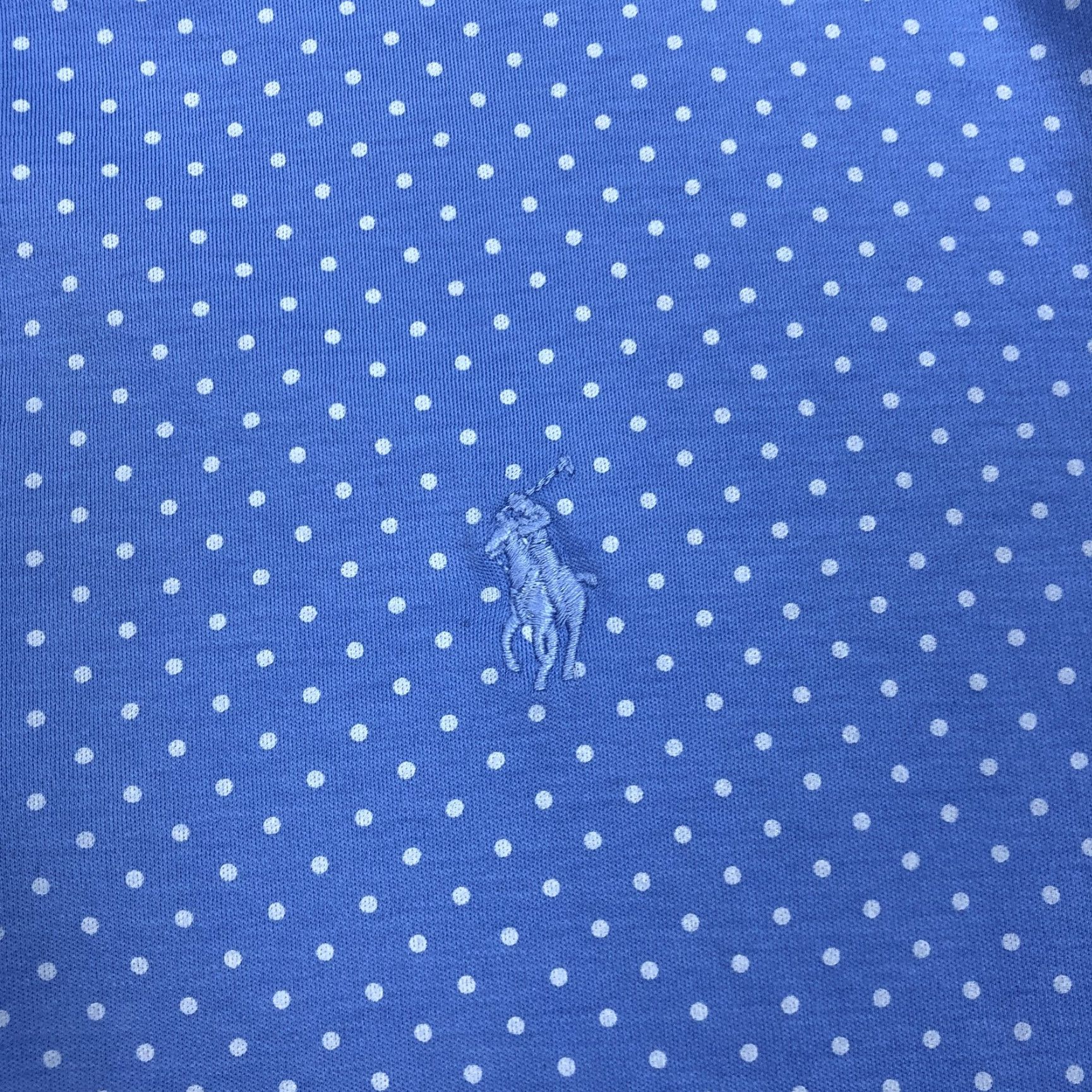 Polo Ralph Lauren Polo Ralph Lauren Polo Shirt Short Sleeve Blue Polka Dot Classic Fit Men's Size L Size US L / EU 52-54 / 3 - 3 Thumbnail