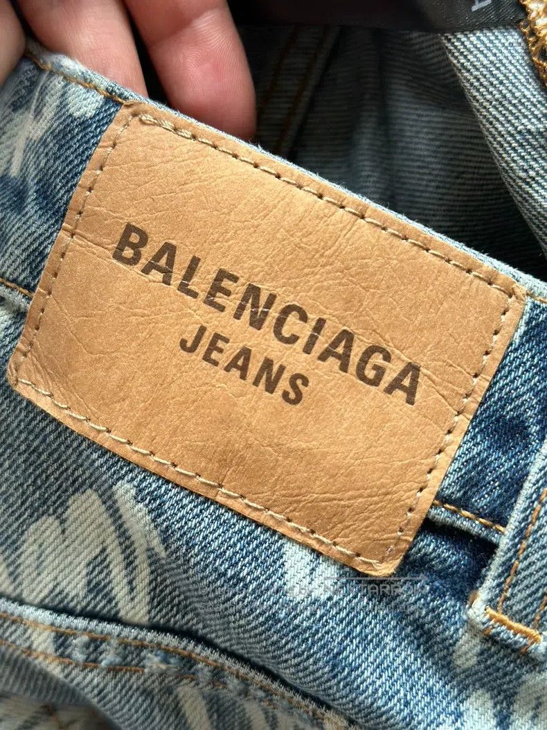 Balenciaga Balenciaga size S Bullet Screen Scribble Logo Full Print D Size US 27 - 6 Thumbnail