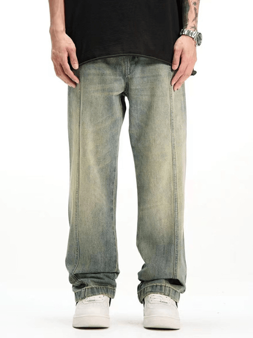 Japanese Brand High street American trendy retro distressed jeans for men Size US 32 / EU 48 - 1 Thumbnail